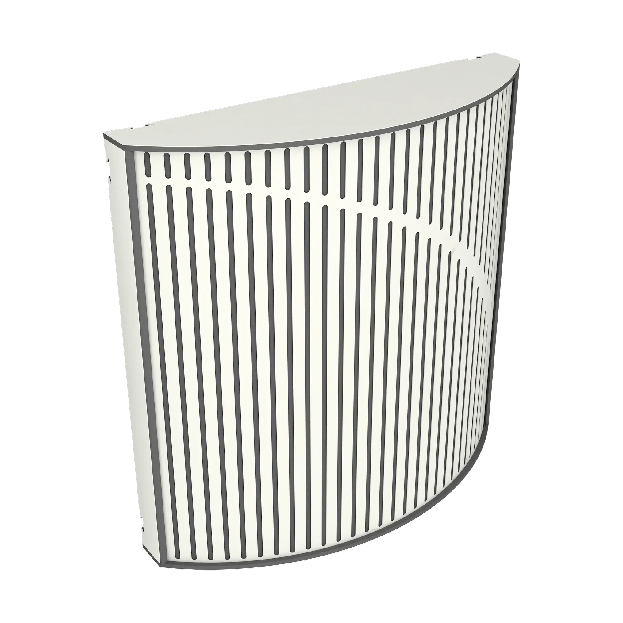Vicoustic Cinema Round Ultra Fuser Sound Diffuser Acoustic Panel in White Matte