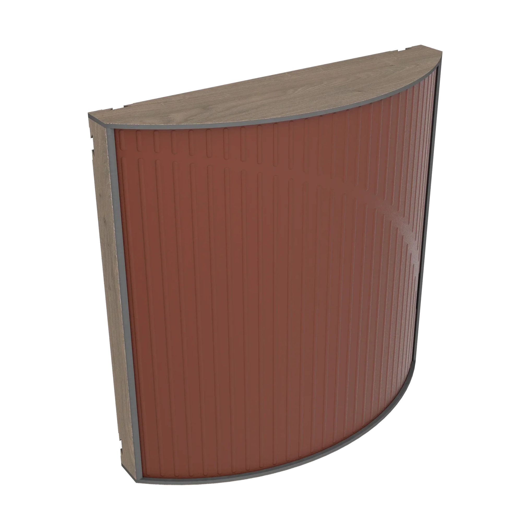 Vicoustic Cinema Round Ultra VMT Sound Absorbing Acoustic Panel in Brown and Brown Oak