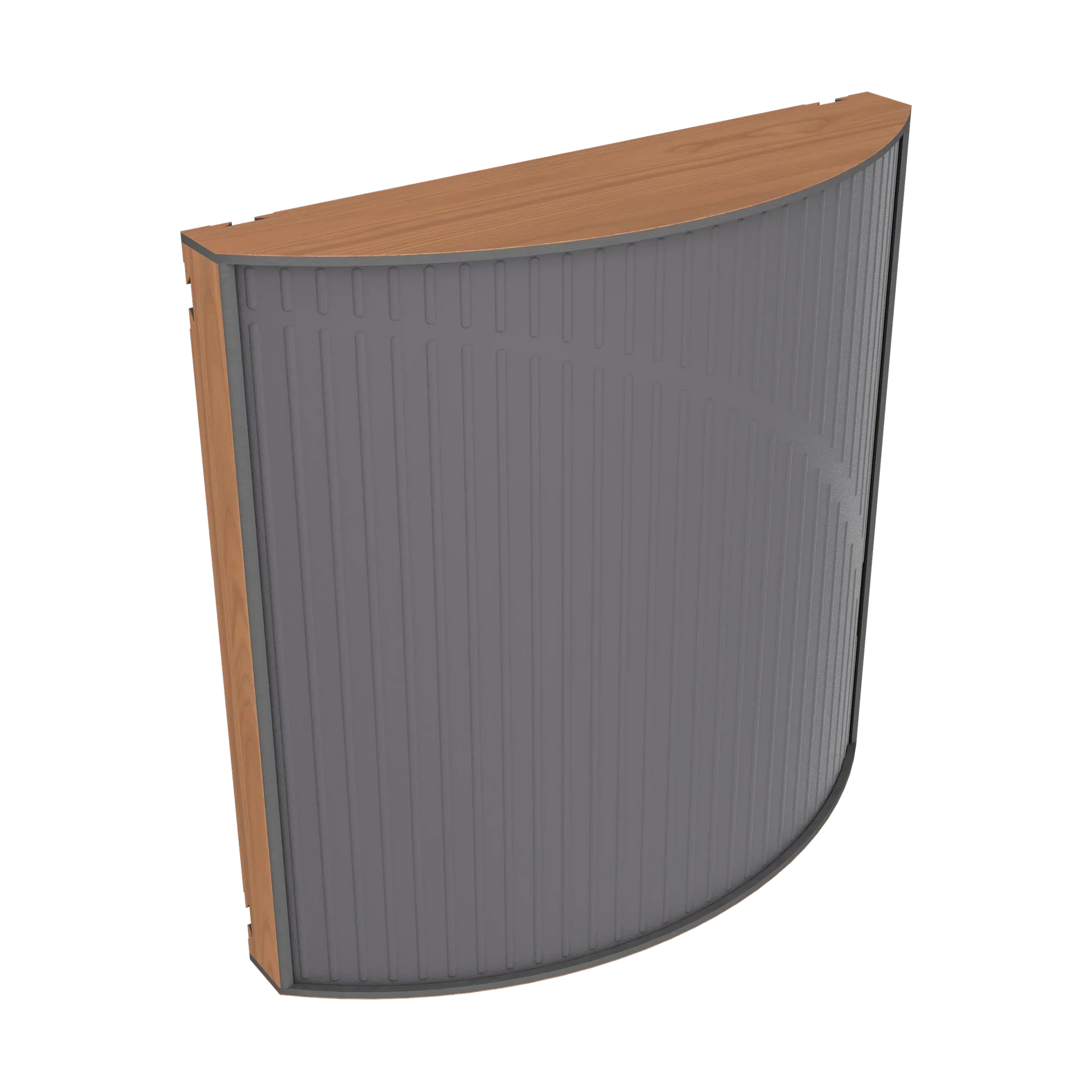 Vicoustic Cinema Round Ultra VMT Sound Absorbing Acoustic Panel in Grey and Locarno Cherry