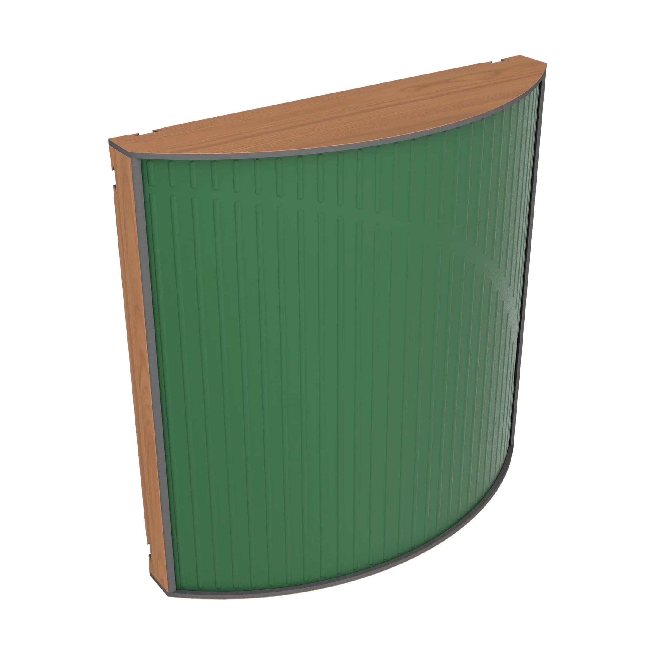 Vicoustic Cinema Round Ultra VMT Sound Absorbing Acoustic Panel in Musk Green and Locarno Cherry