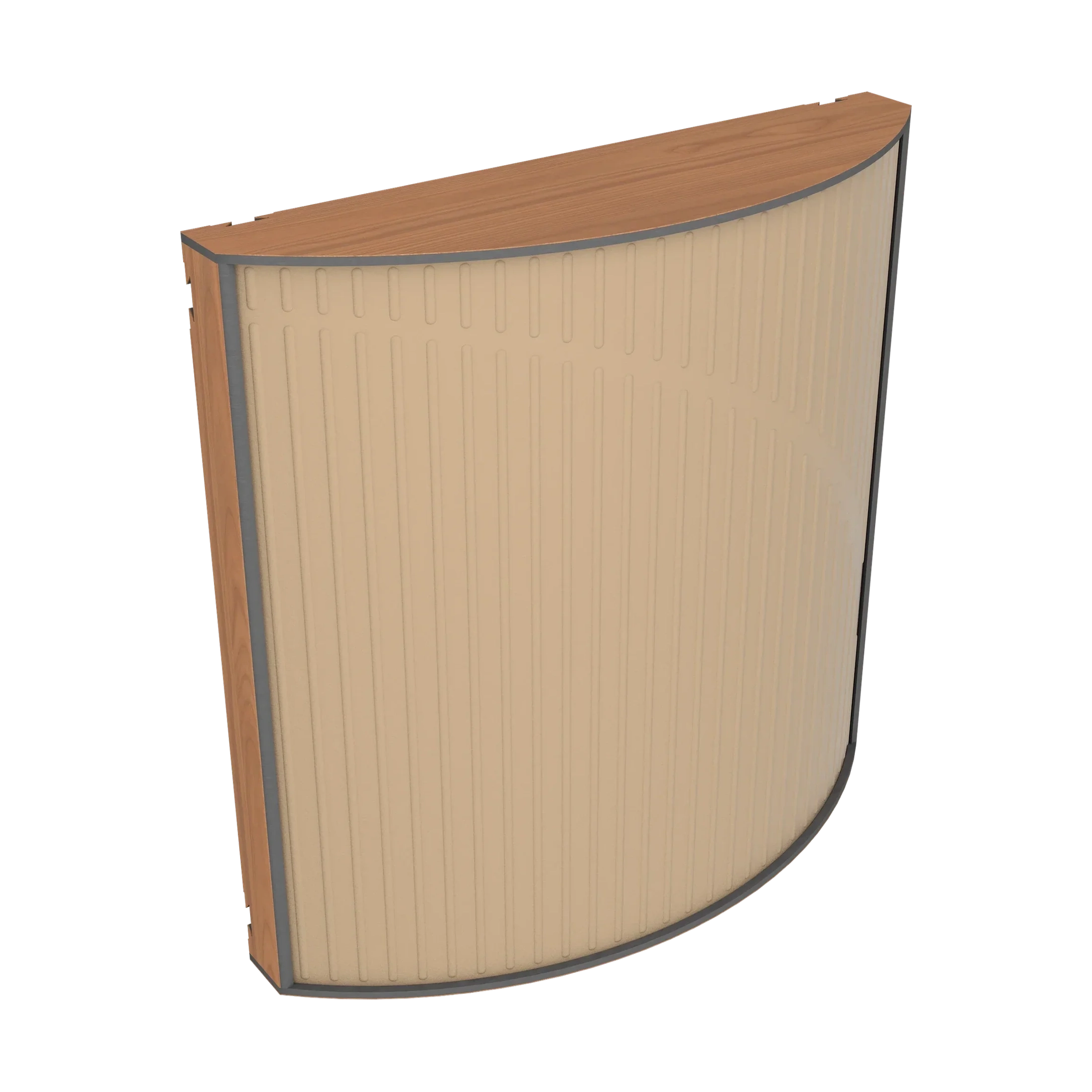 Vicoustic Cinema Round Ultra VMT Sound Absorbing Acoustic Panel in Beige and Locarno Cherry