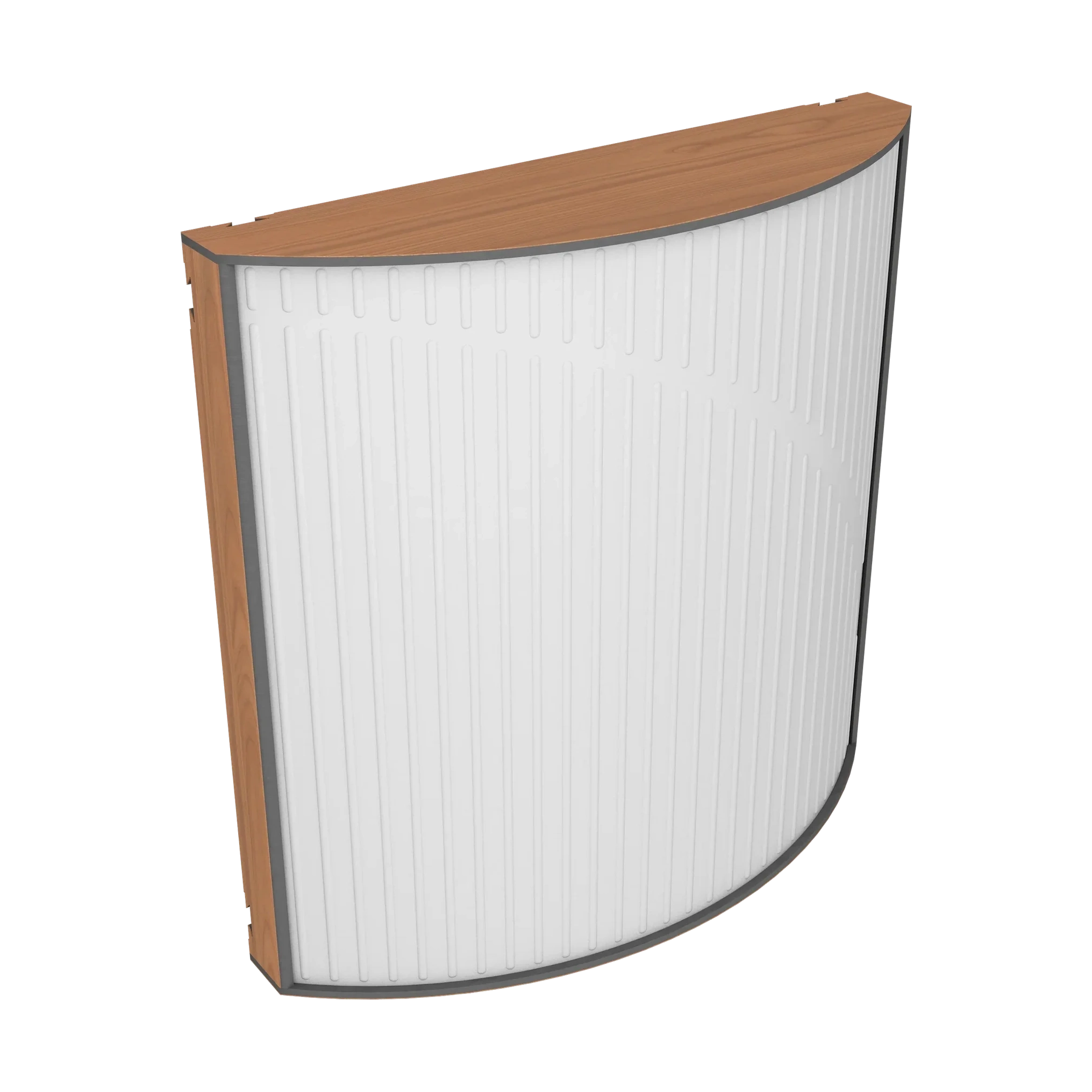 Vicoustic Cinema Round Ultra VMT Sound Absorbing Acoustic Panel in Natural White and Locarno Cherry