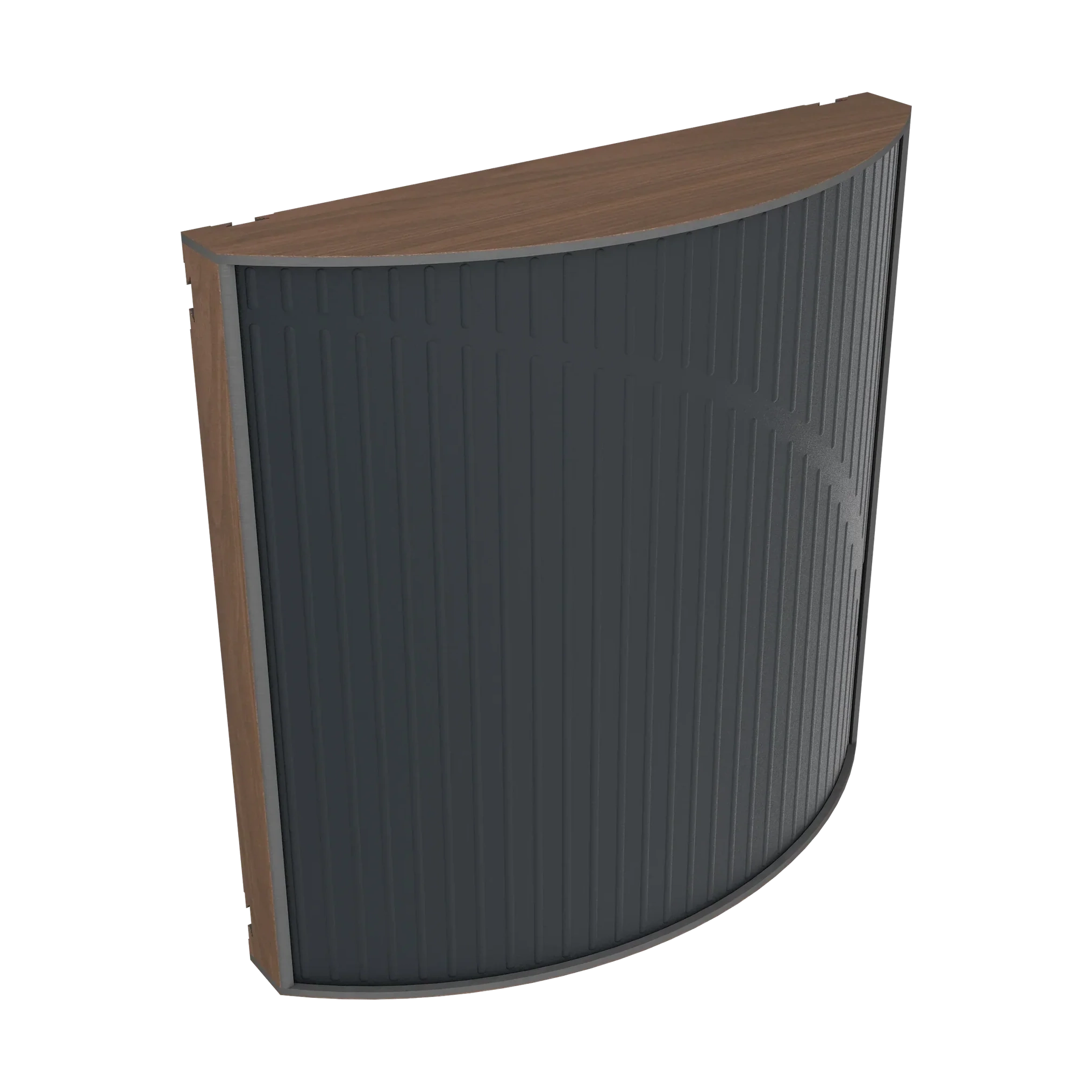 Vicoustic Cinema Round Ultra VMT Sound Absorbing Acoustic Panel in Black and Dark Walnut