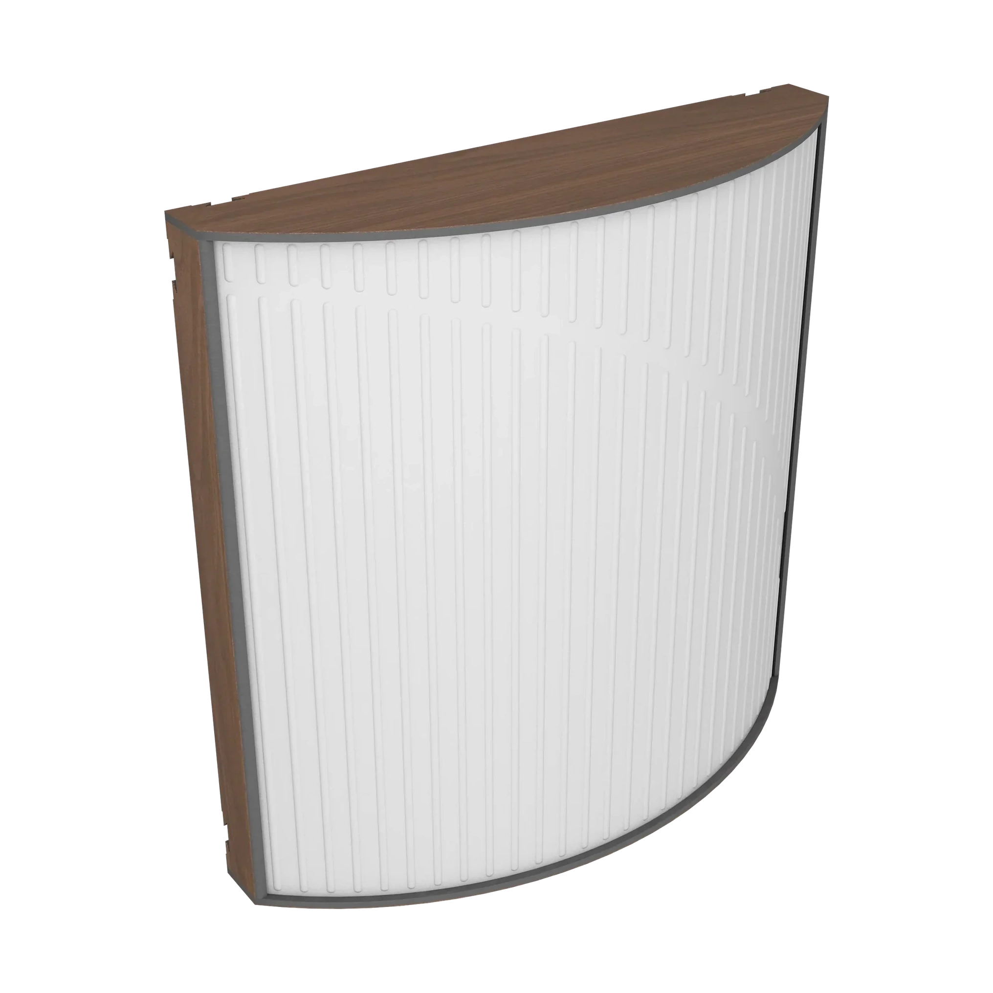 Vicoustic Cinema Round Ultra VMT Sound Absorbing Acoustic Panel in Natural White and Dark Walnut