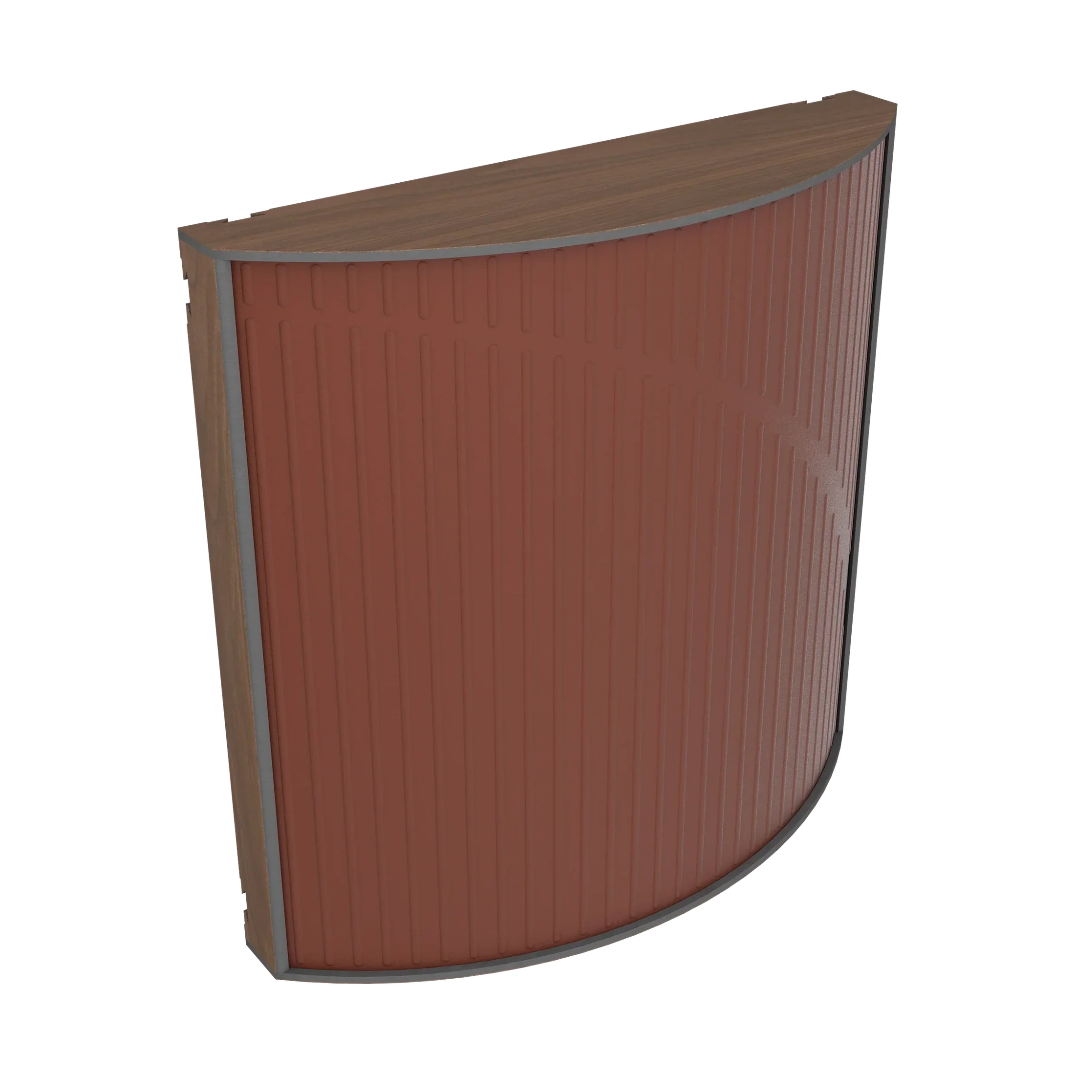 Vicoustic Cinema Round Ultra VMT Sound Absorbing Acoustic Panel in Brown and Dark Walnut