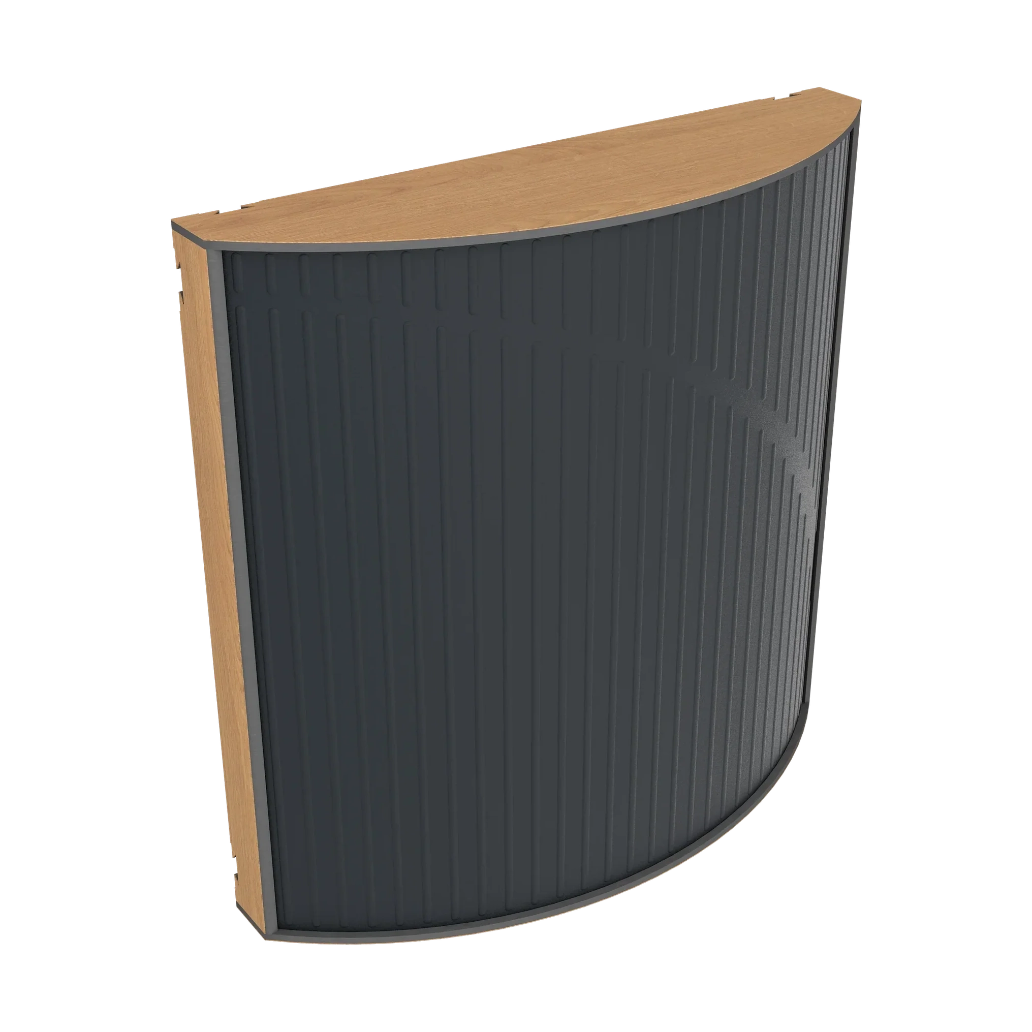 Vicoustic Cinema Round Ultra VMT Sound Absorbing Acoustic Panel in Black and Natural Oak