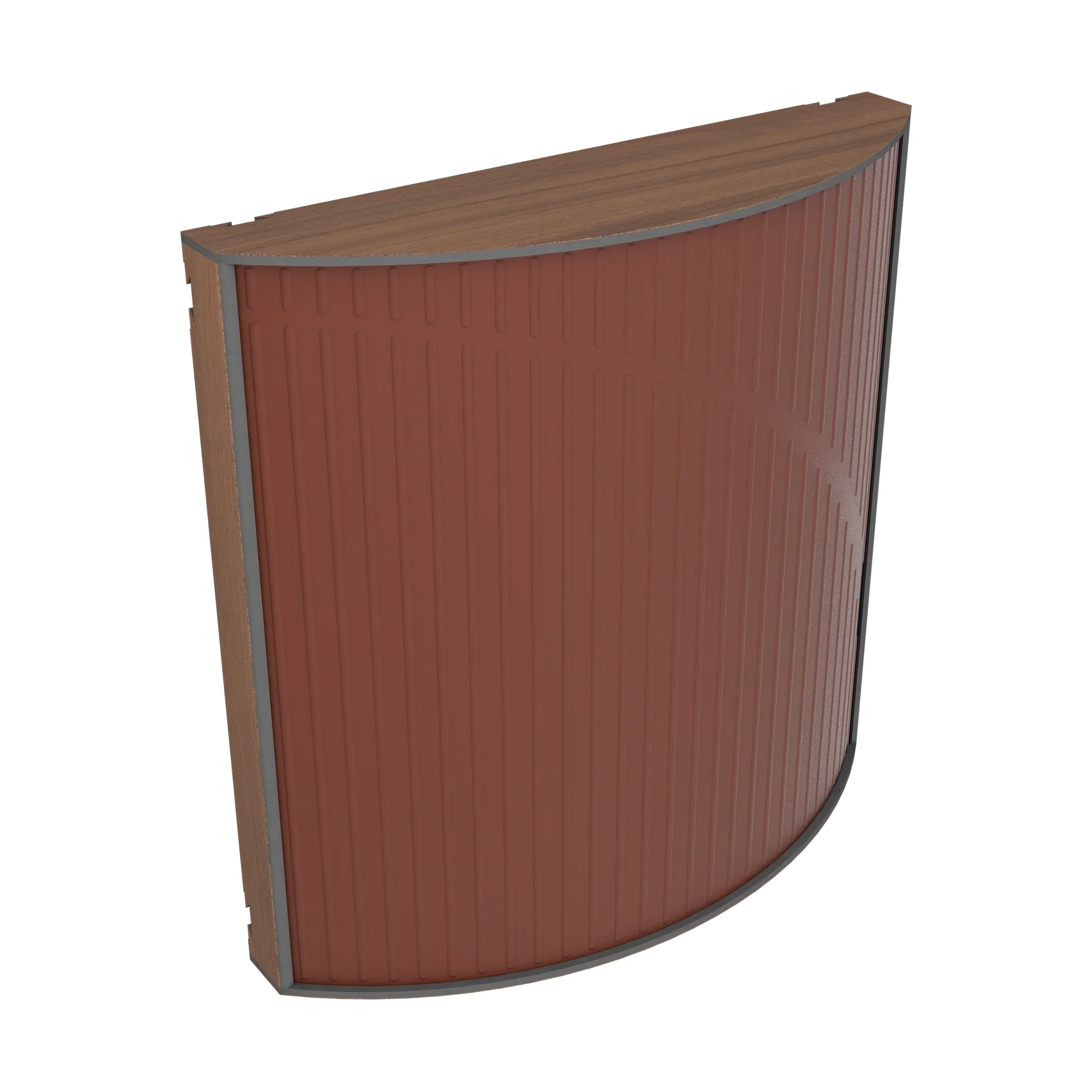 Vicoustic Cinema Round Ultra VMT Sound Absorbing Acoustic Panel in Brown and Natural Walnut