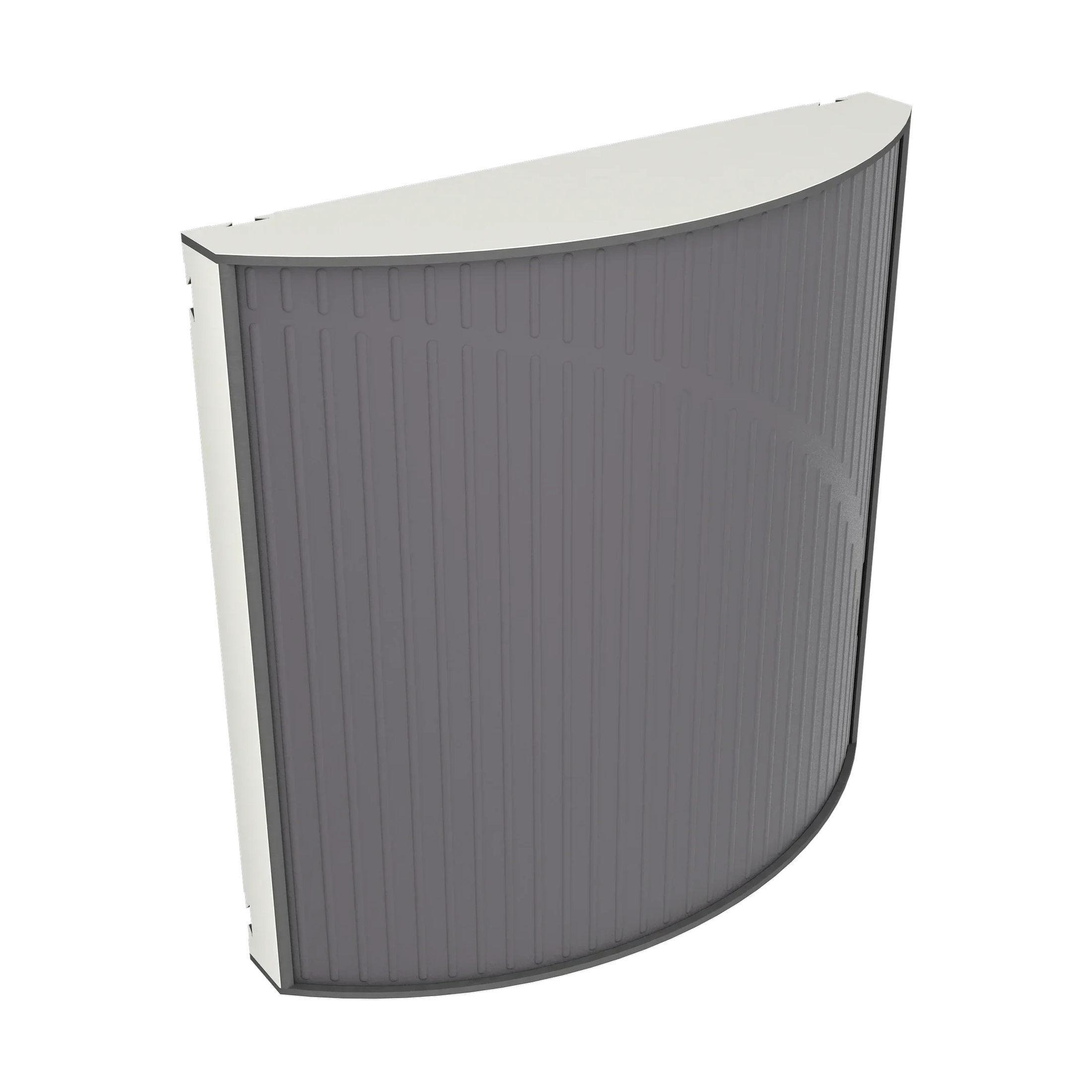 Vicoustic Cinema Round Ultra VMT Sound Absorbing Acoustic Panel in Grey and White Matte