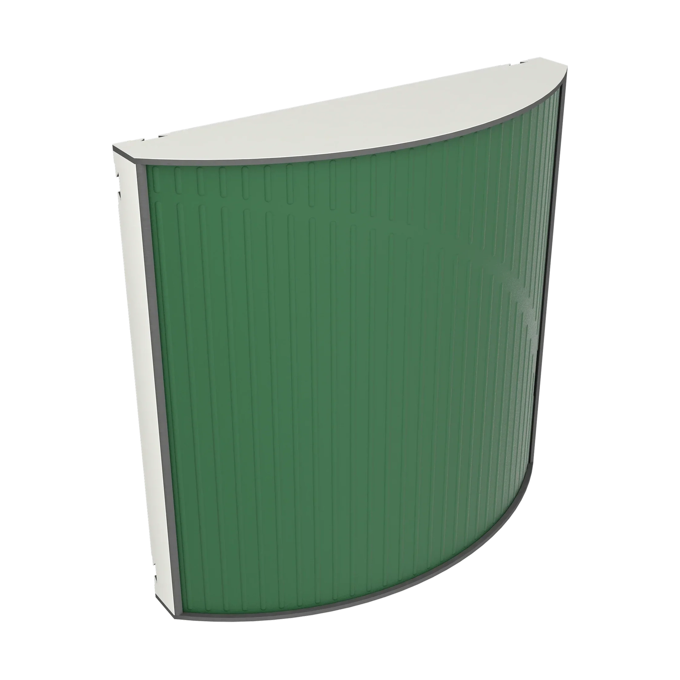 Vicoustic Cinema Round Ultra VMT Sound Absorbing Acoustic Panel in Musk Green and White Matte