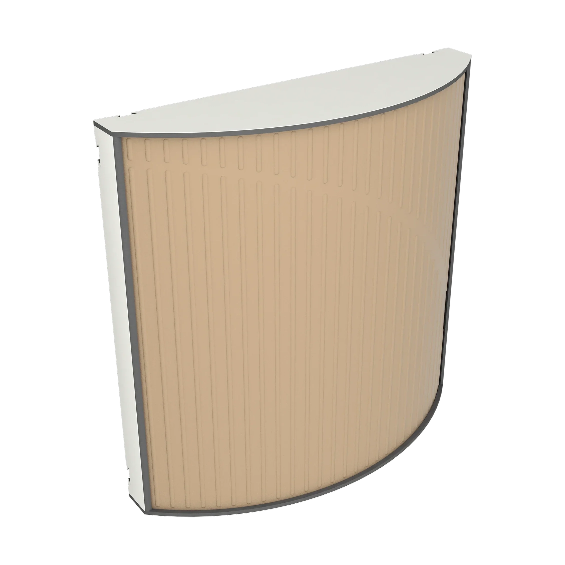 Vicoustic Cinema Round Ultra VMT Sound Absorbing Acoustic Panel in Beige and White Matte