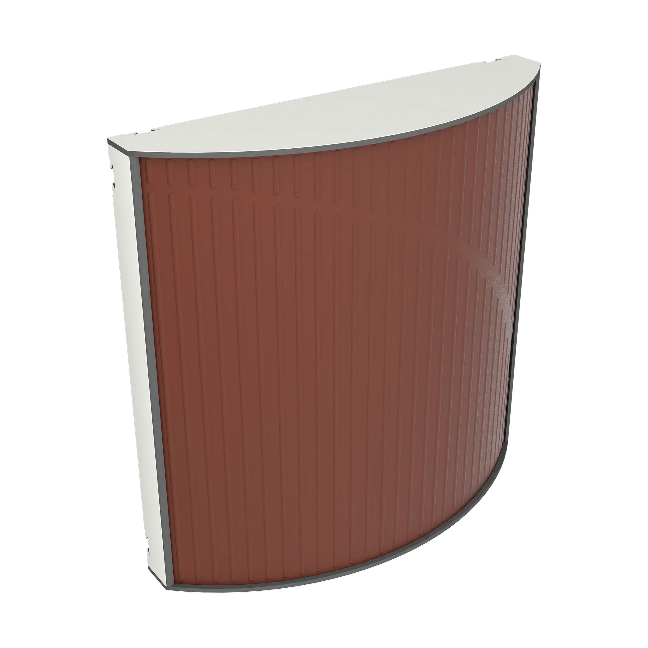 Vicoustic Cinema Round Ultra VMT Sound Absorbing Acoustic Panel in Brown and White Matte