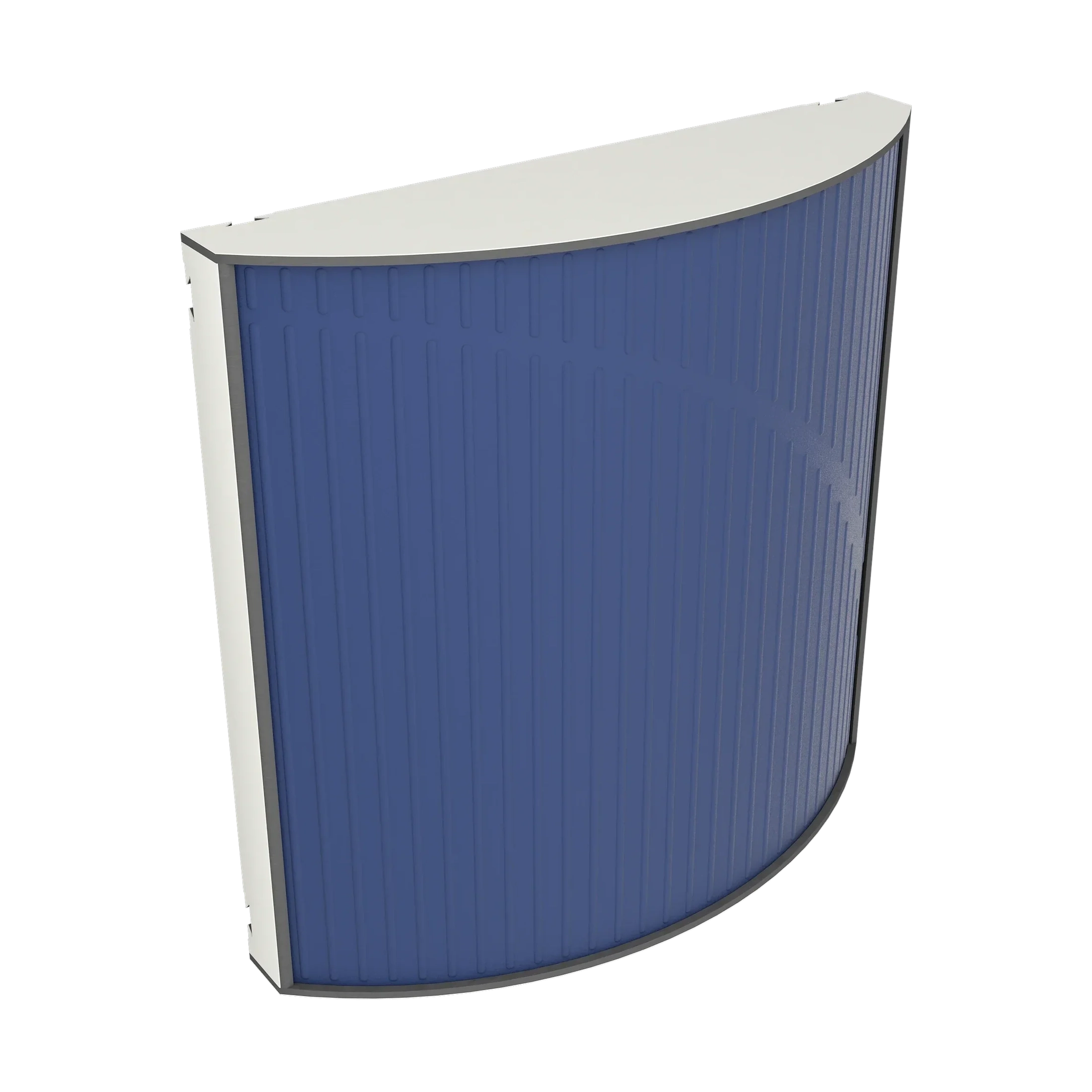Vicoustic Cinema Round Ultra VMT Sound Absorbing Acoustic Panel in Blue and White Matte
