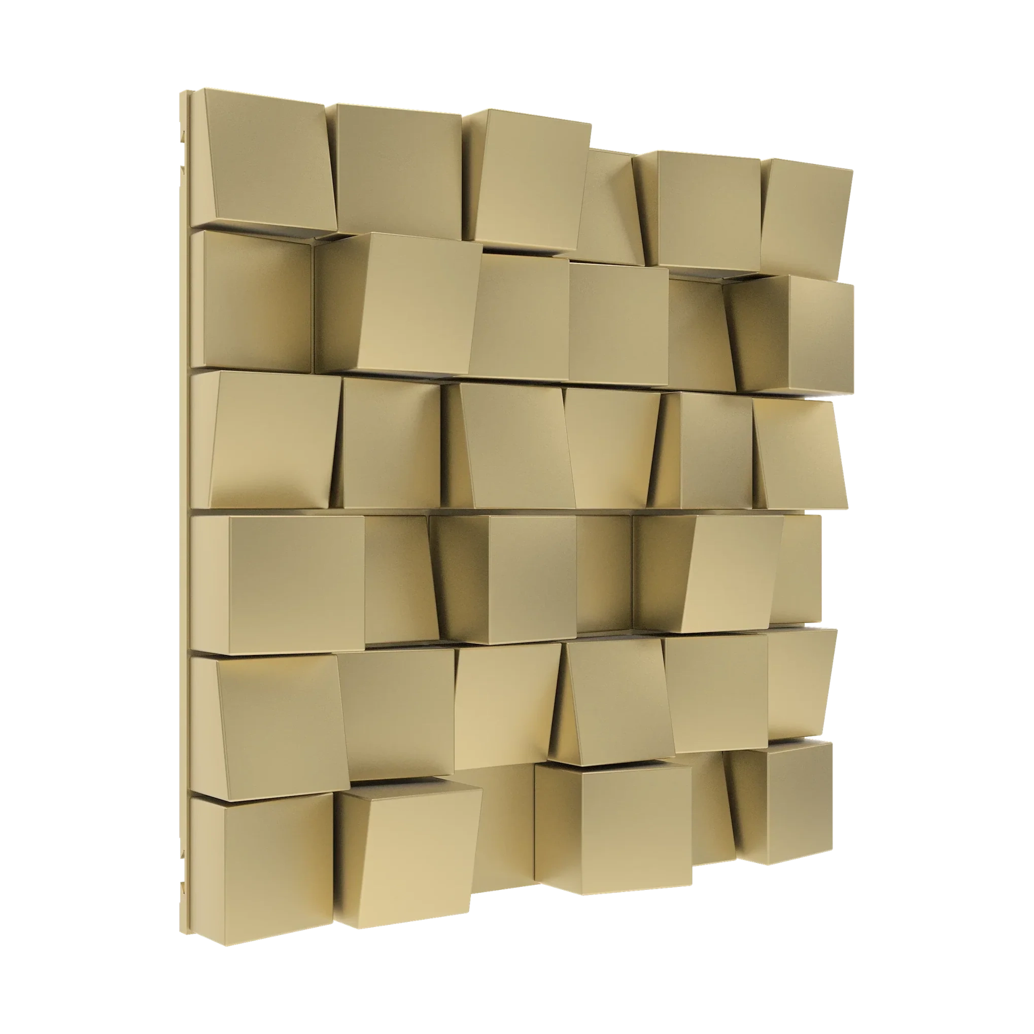 Vicoustic Multifuser Wood MKII Sound Diffuser Acoustic Panel in Metallic Gold