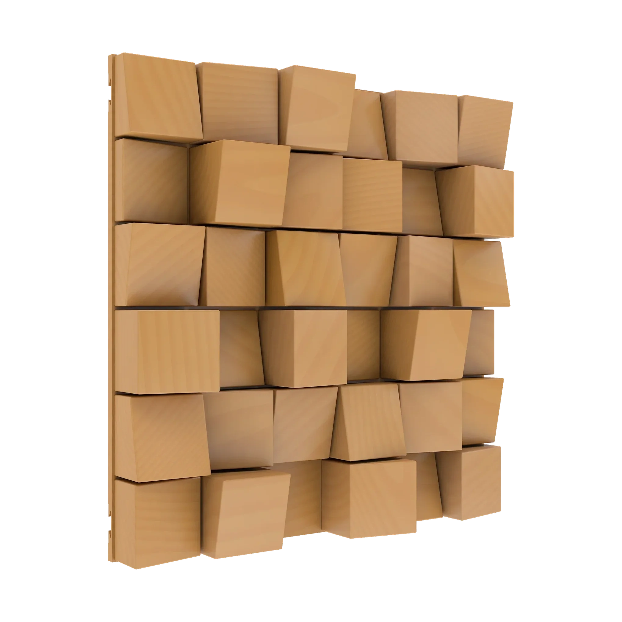 Vicoustic Multifuser Wood MKII Sound Diffuser Acoustic Panel in Natural Wood