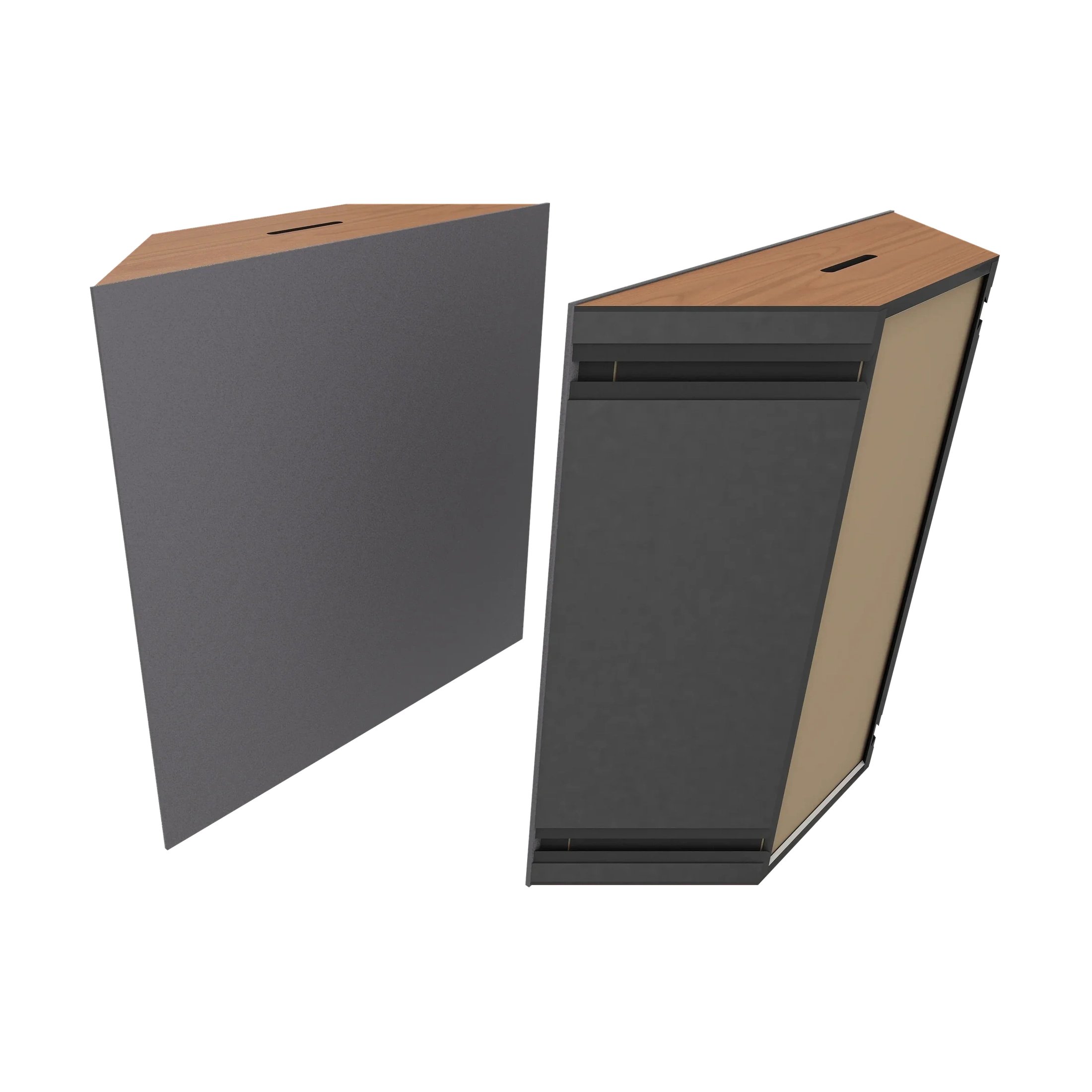 Vicoustic Super Bass Extreme Ultra VMT Bass Trap Acoustic Panel in Grey and Locarno Cherry