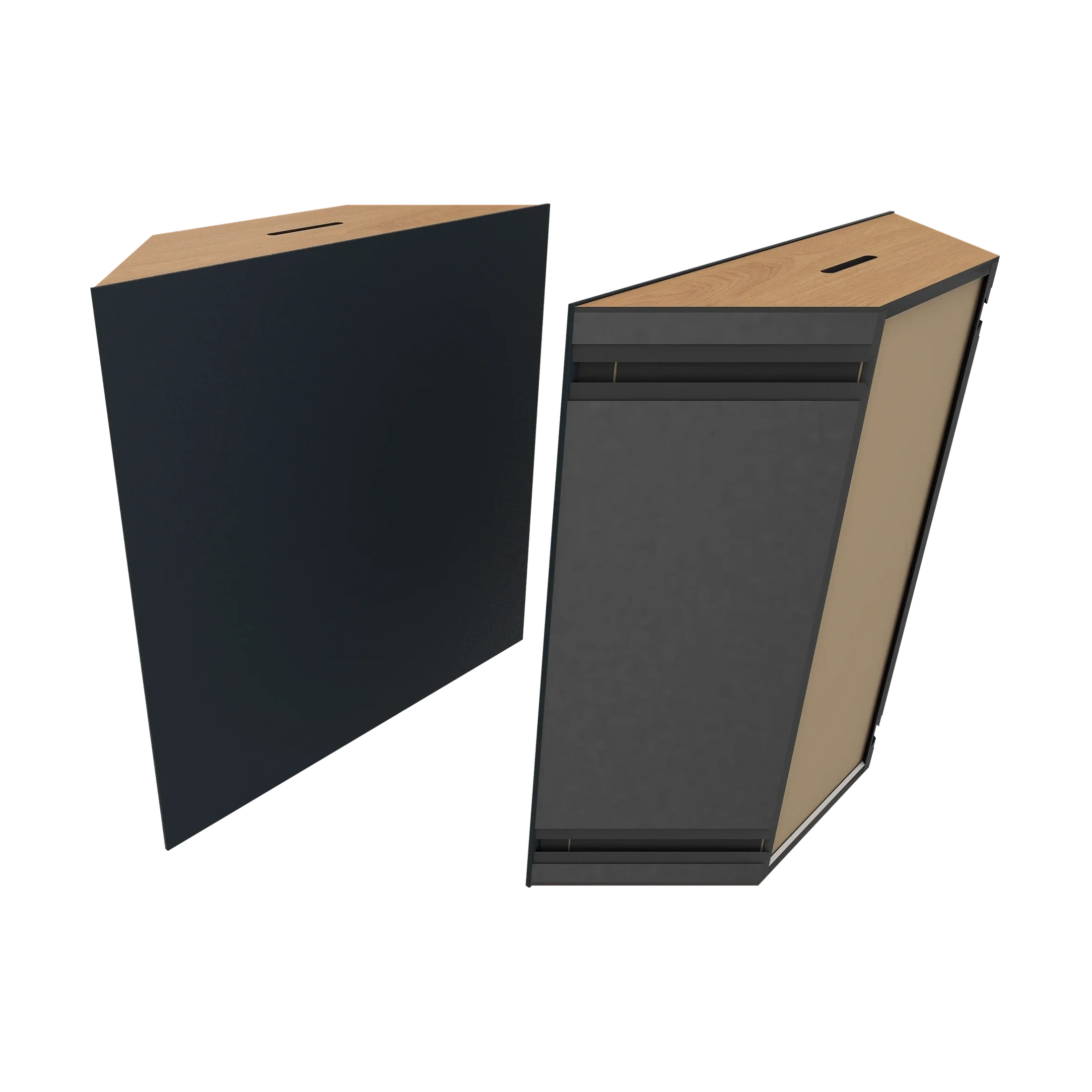 Vicoustic Super Bass Extreme Ultra VMT Bass Trap Acoustic Panel in Black and Natural Oak