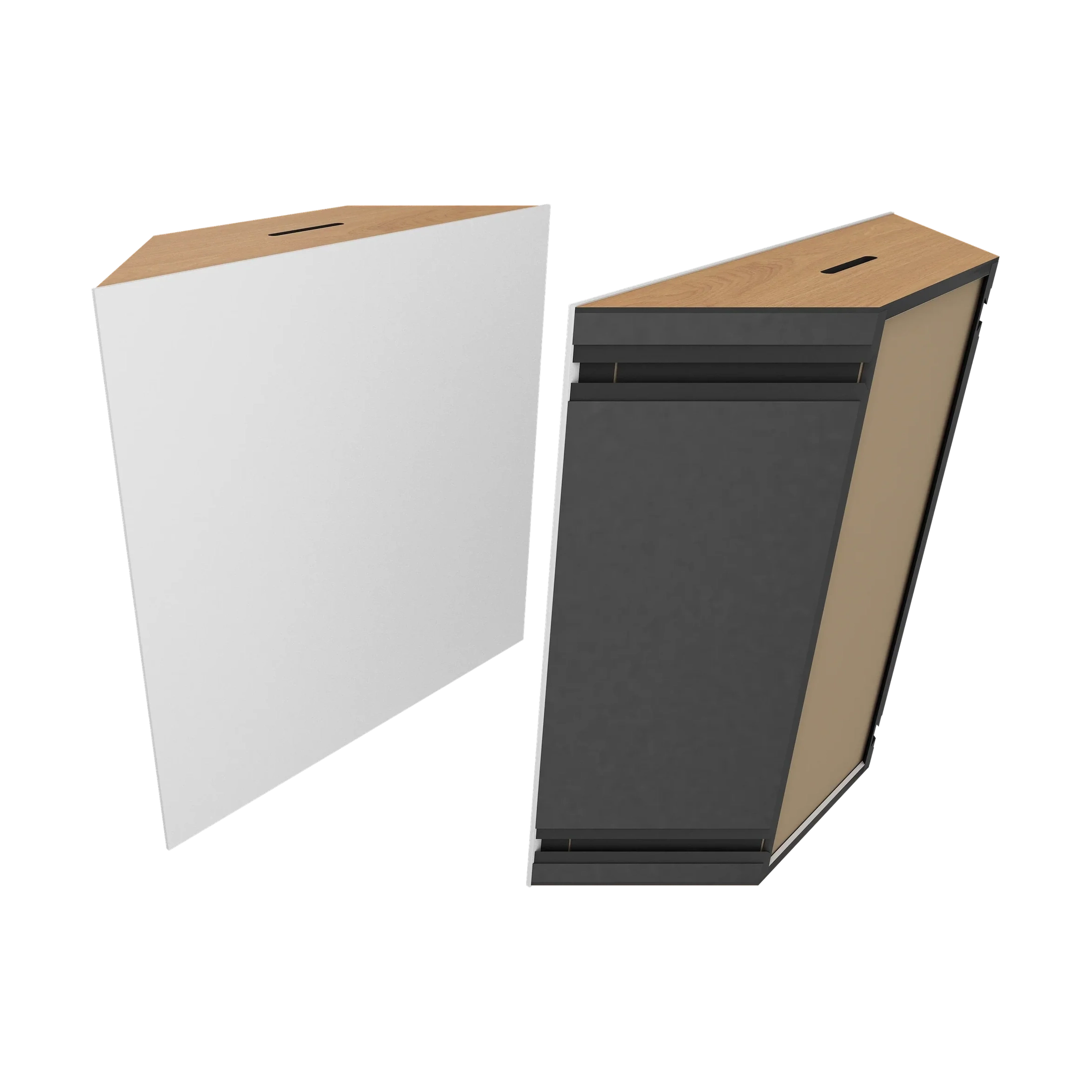 Vicoustic Super Bass Extreme Ultra VMT Bass Trap Acoustic Panel in Natural White and Natural Oak