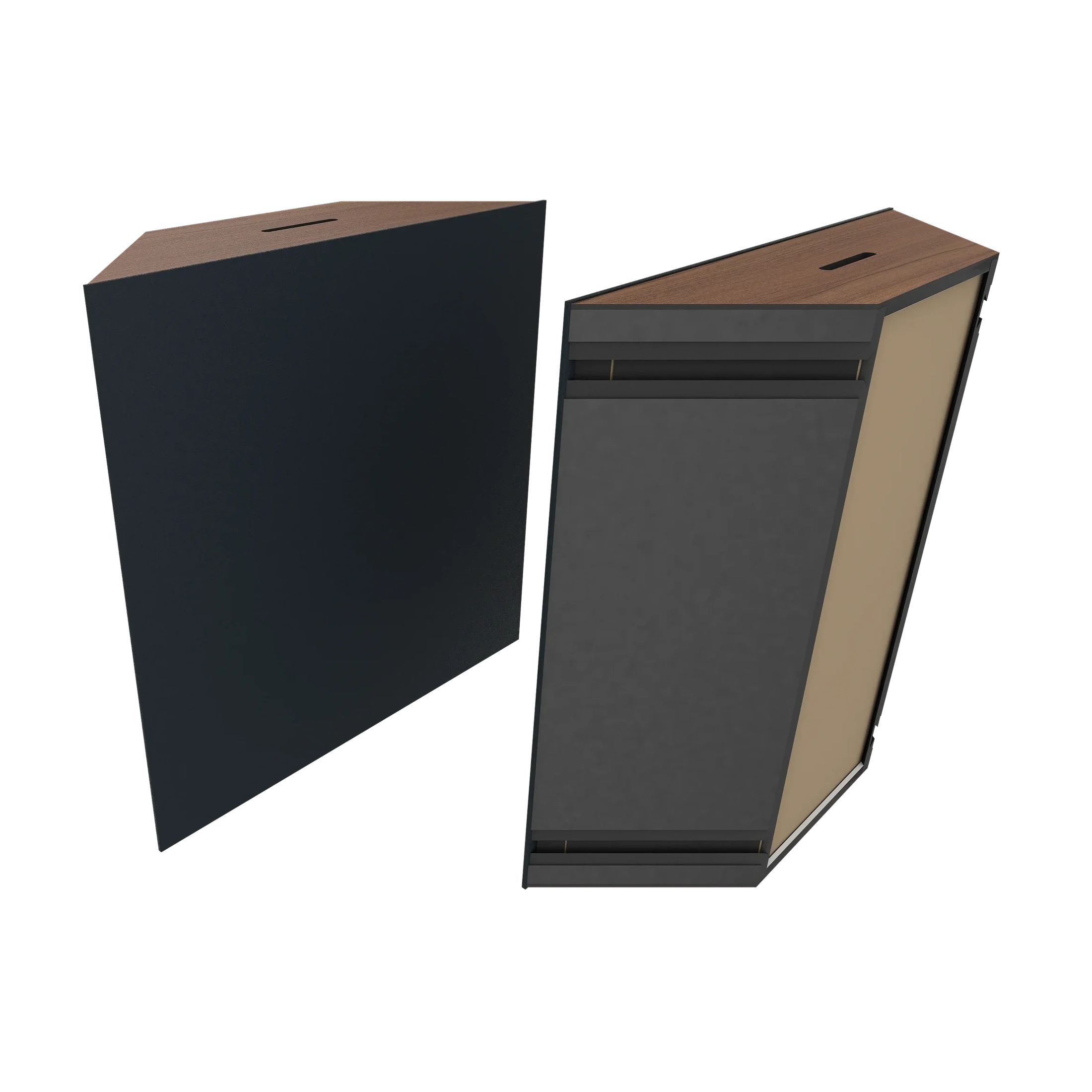 Vicoustic Super Bass Extreme Ultra VMT Bass Trap Acoustic Panel in Black and Natural Walnut