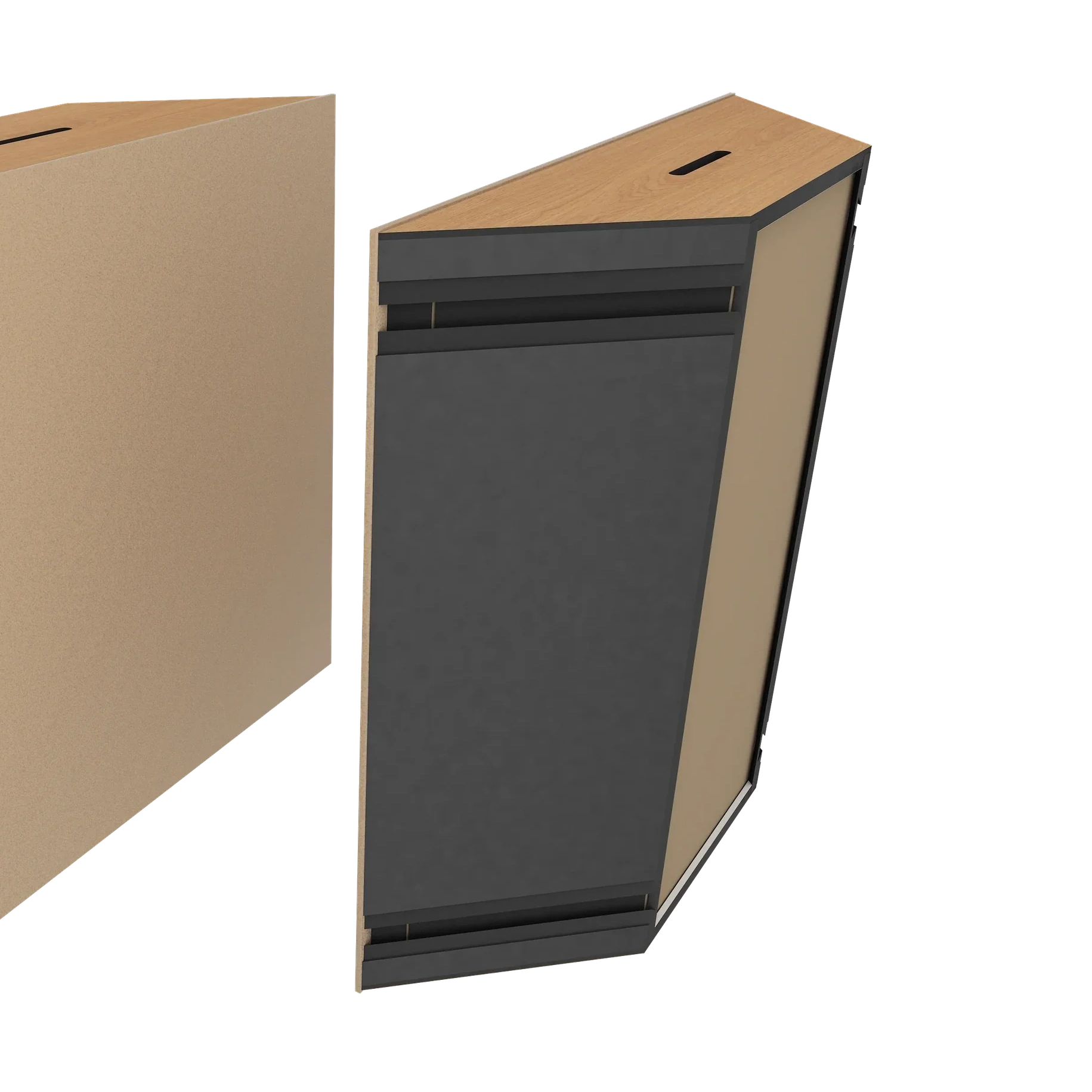Vicoustic Super Bass Extreme Ultra VMT Bass Trap Acoustic Panel in Beige and Natural Oak