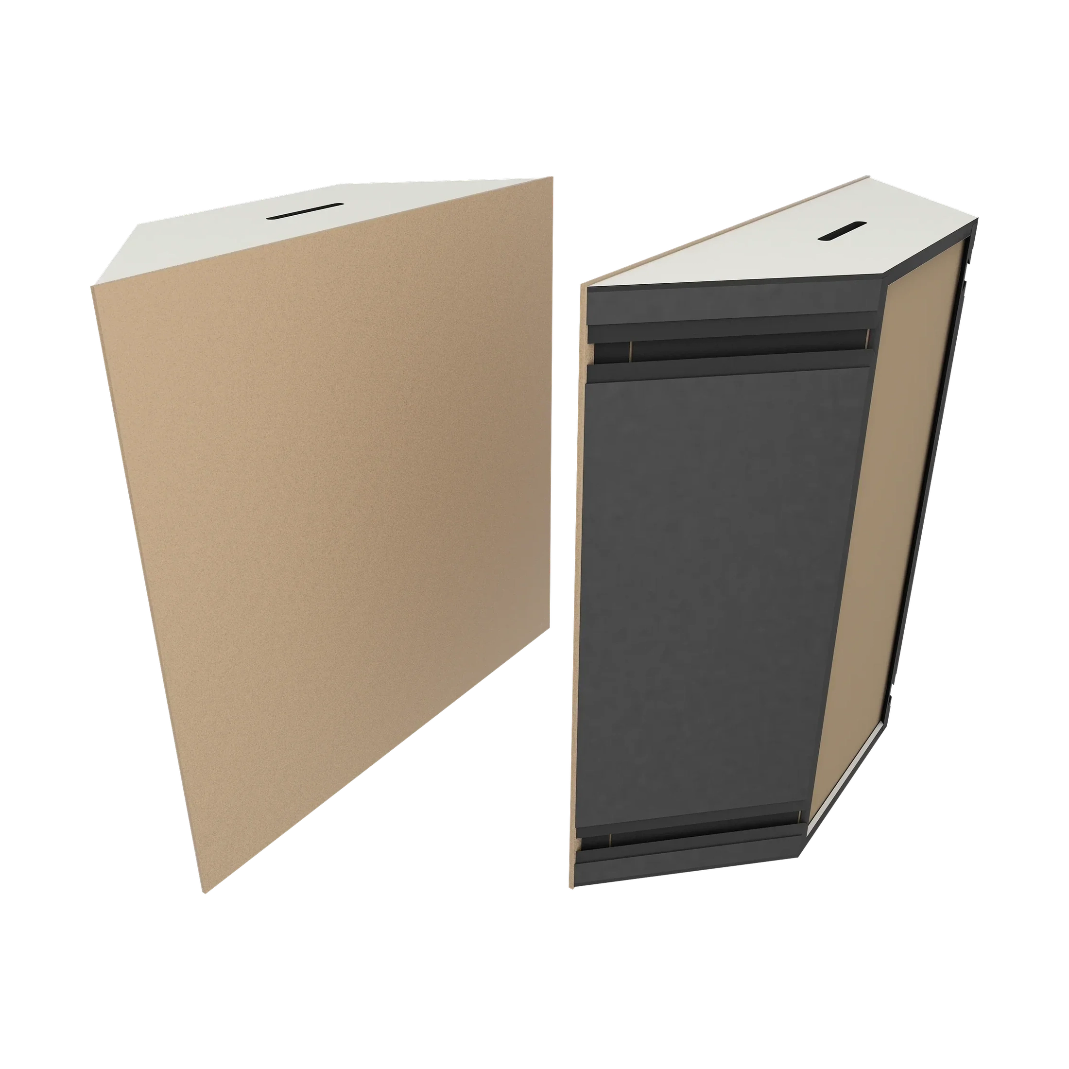 Vicoustic Super Bass Extreme Ultra VMT Bass Trap Acoustic Panel in Beige and White Matte