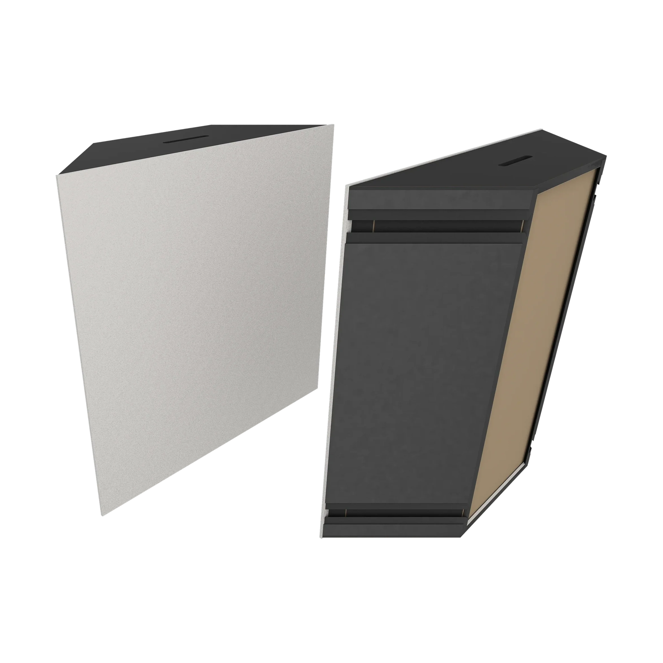 Vicoustic Super Bass Extreme Ultra VMT Bass Trap Acoustic Panel in Light Grey and Black Matte