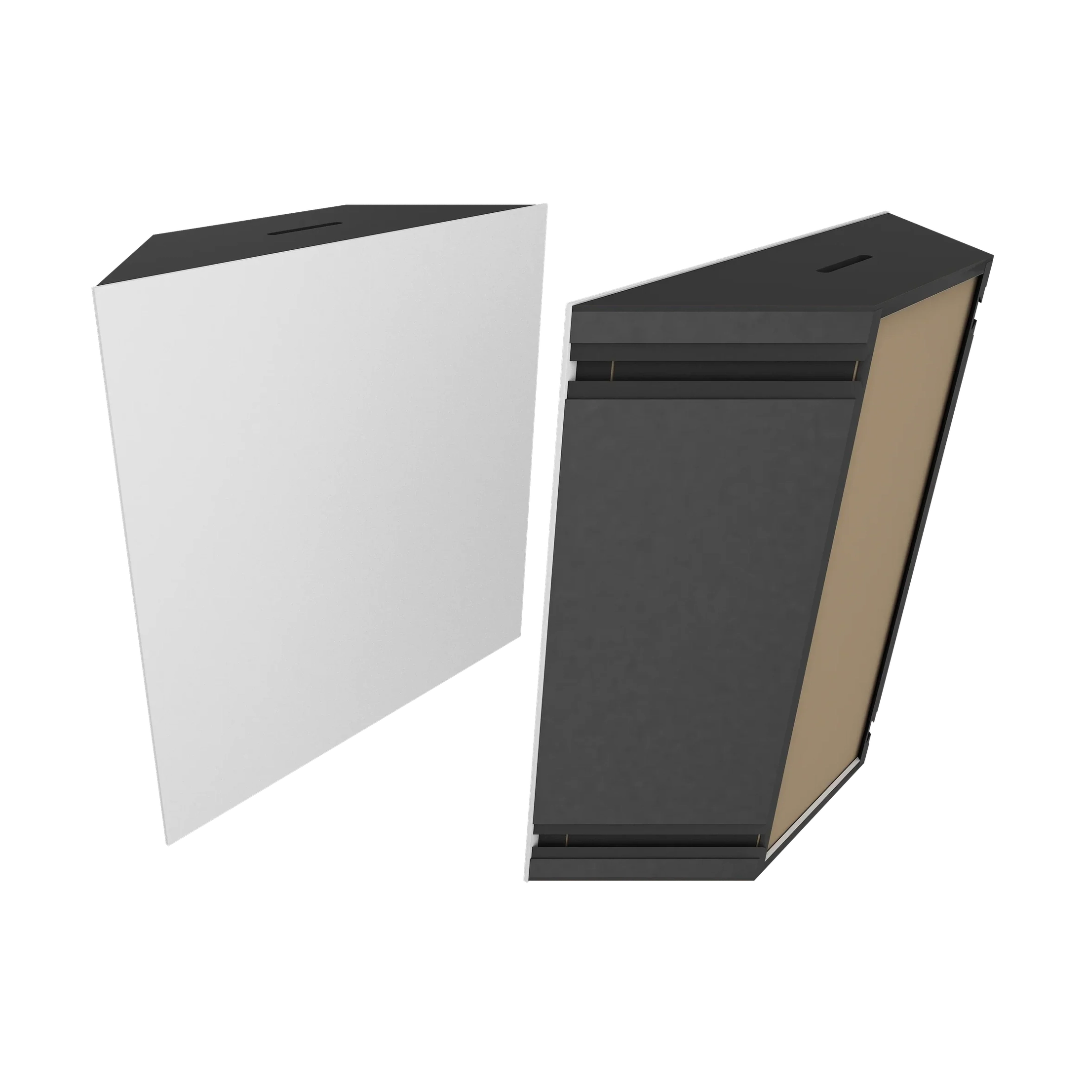 Vicoustic Super Bass Extreme Ultra VMT Bass Trap Acoustic Panel in Natural White and Black Matte