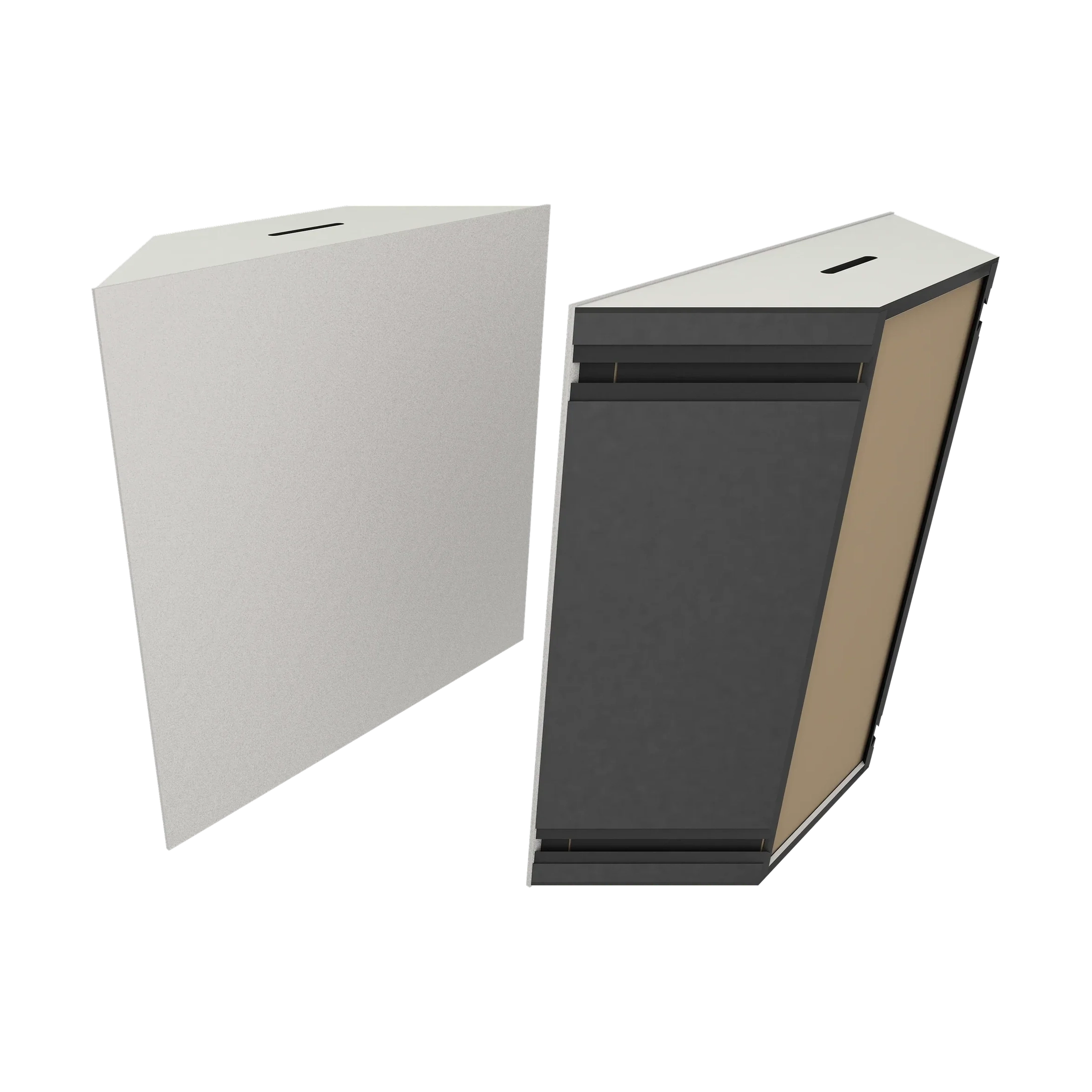Vicoustic Super Bass Extreme Ultra VMT Bass Trap Acoustic Panel in Light Grey and White Matte