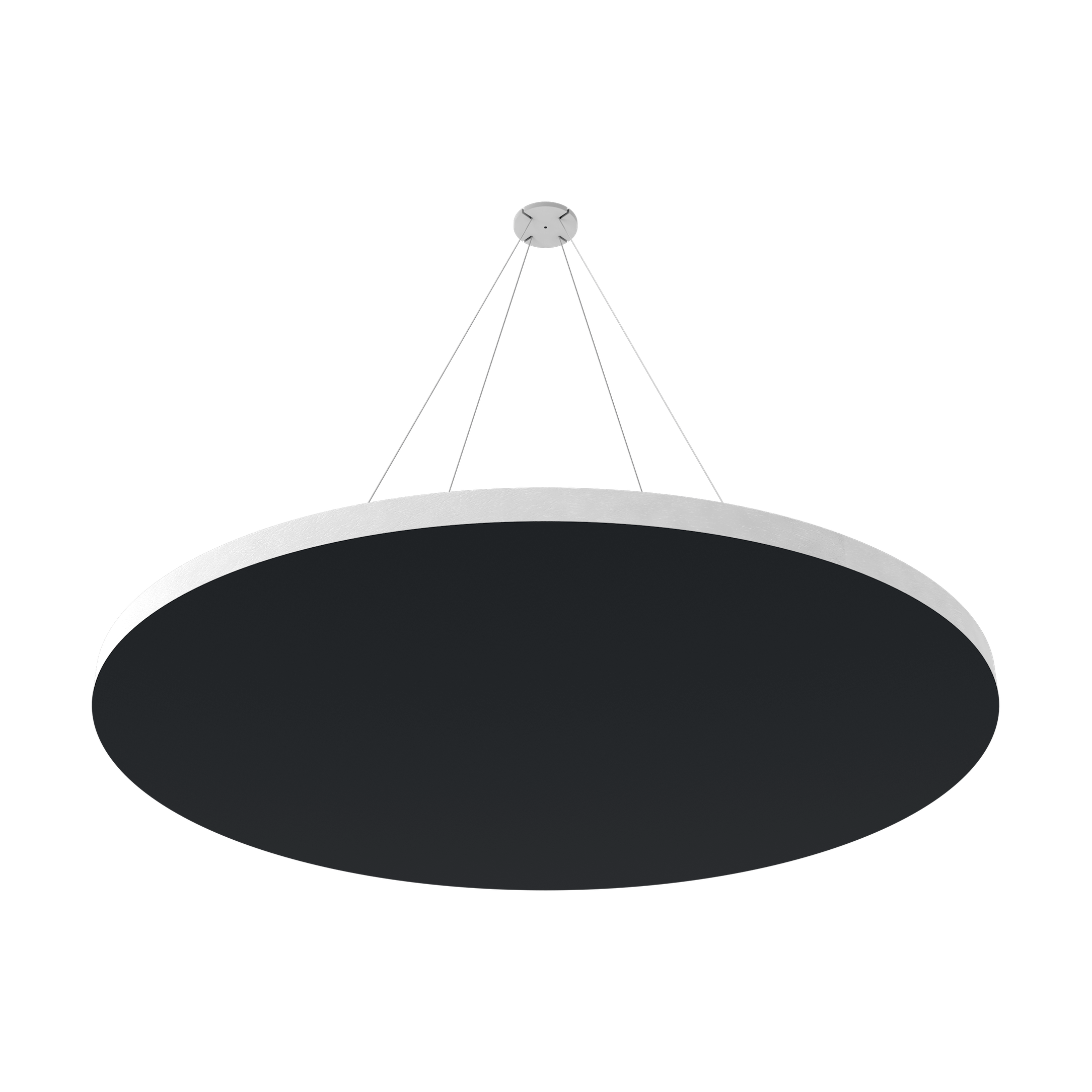 Vicoustic ViCloud VMT Flat Round Colors Sound Absorbing Acoustic Cloud in Black