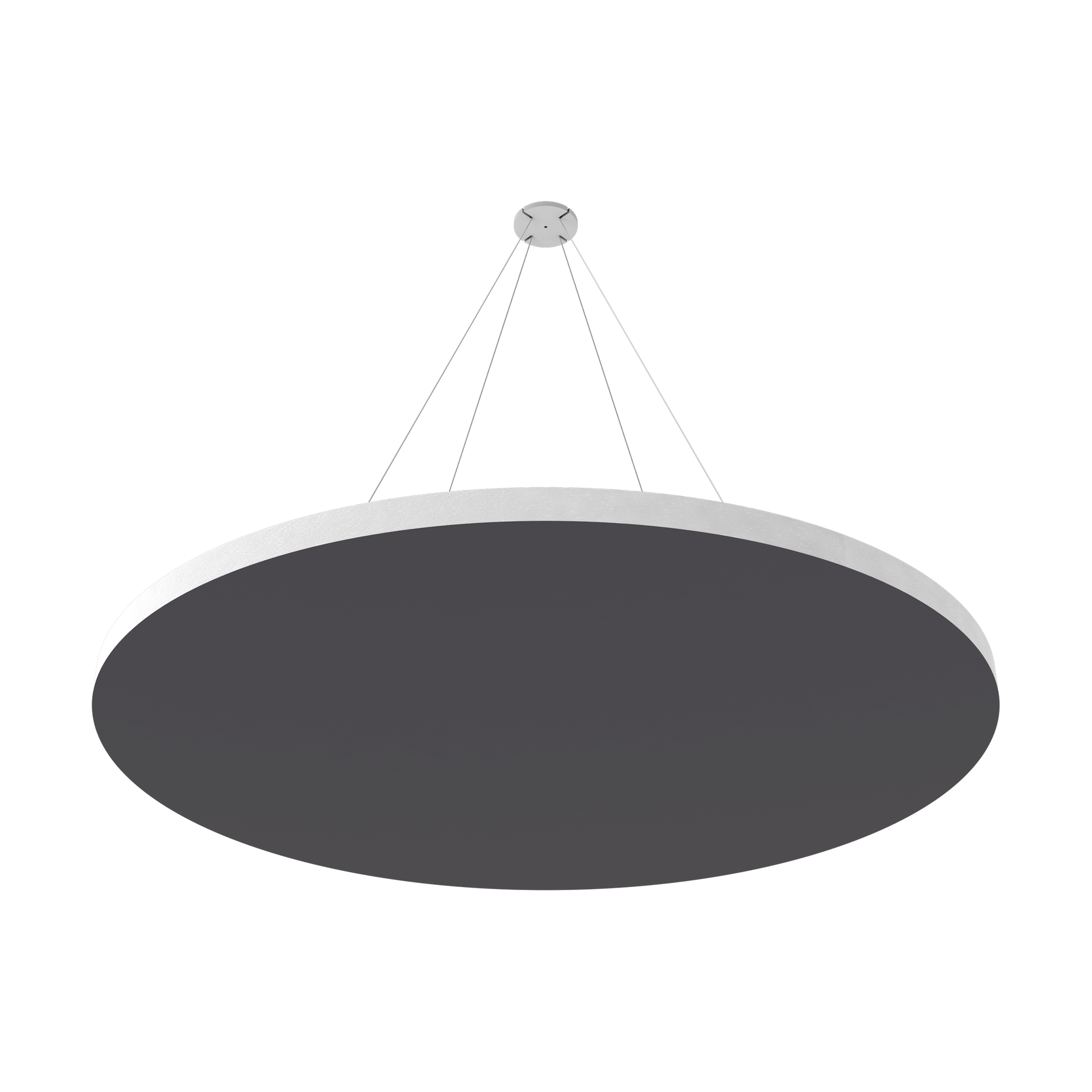 Vicoustic ViCloud VMT Flat Round Colors Sound Absorbing Acoustic Cloud in Grey
