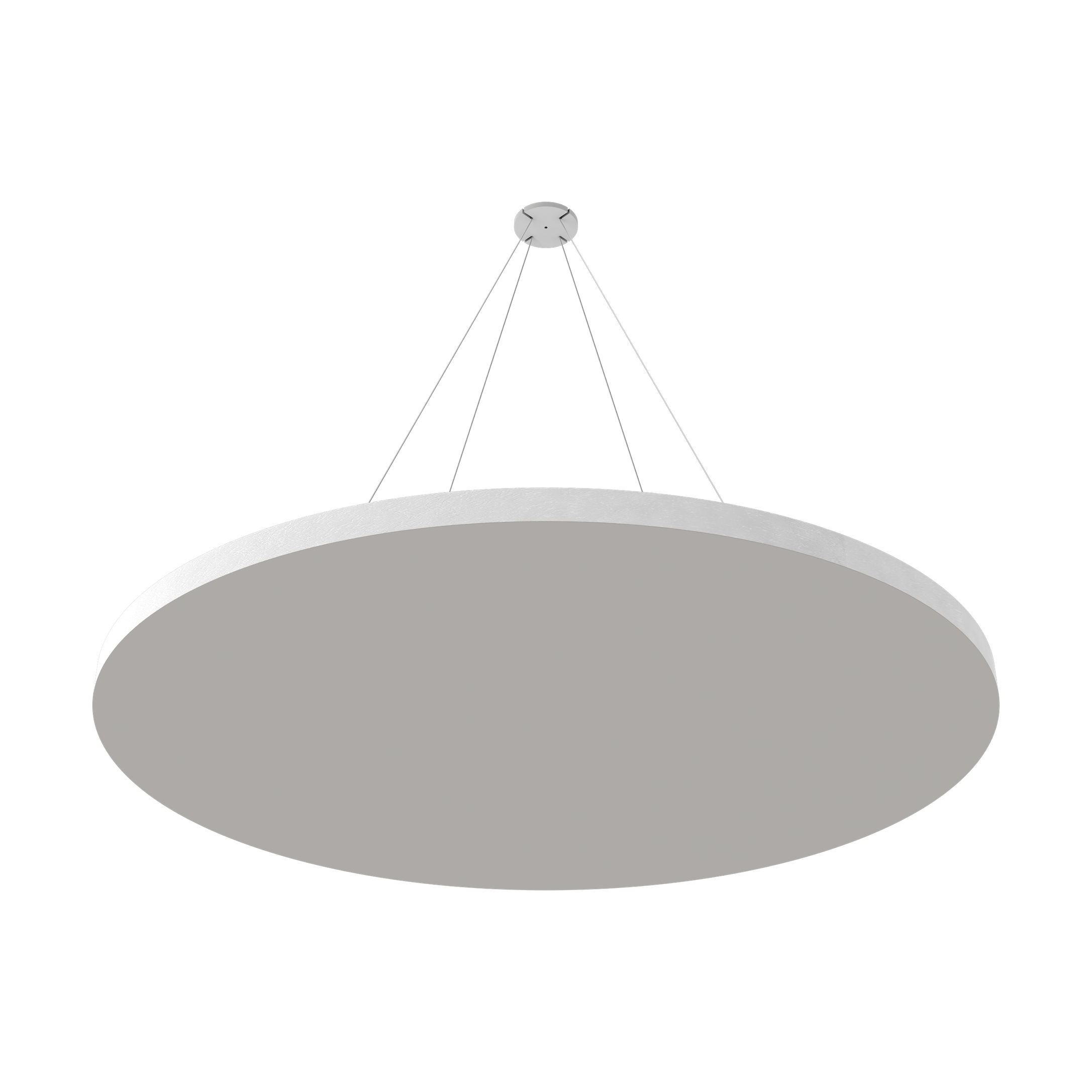 Vicoustic ViCloud VMT Flat Round Colors Sound Absorbing Acoustic Cloud in Light Grey