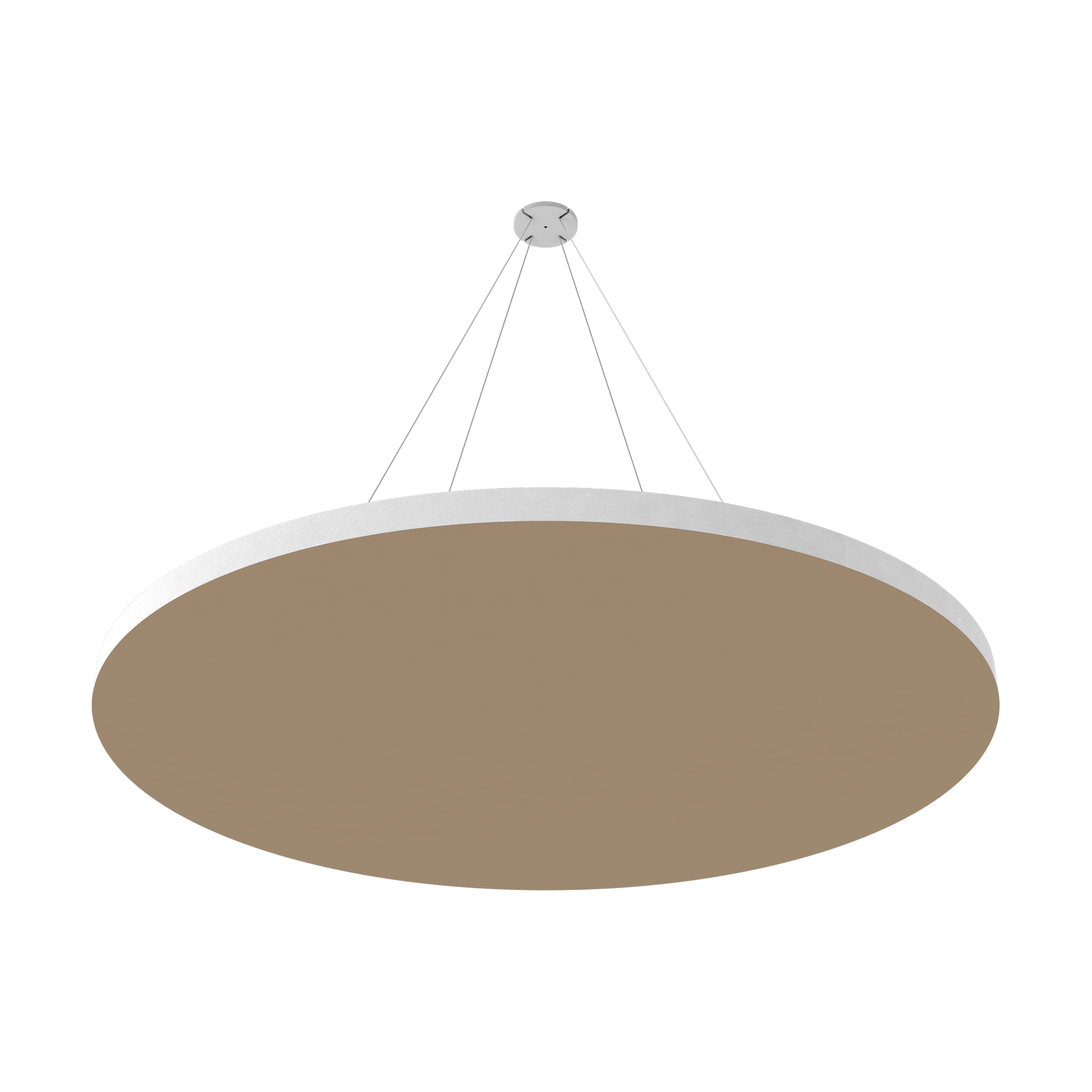 Vicoustic ViCloud VMT Flat Round Colors Sound Absorbing Acoustic Cloud in Beige