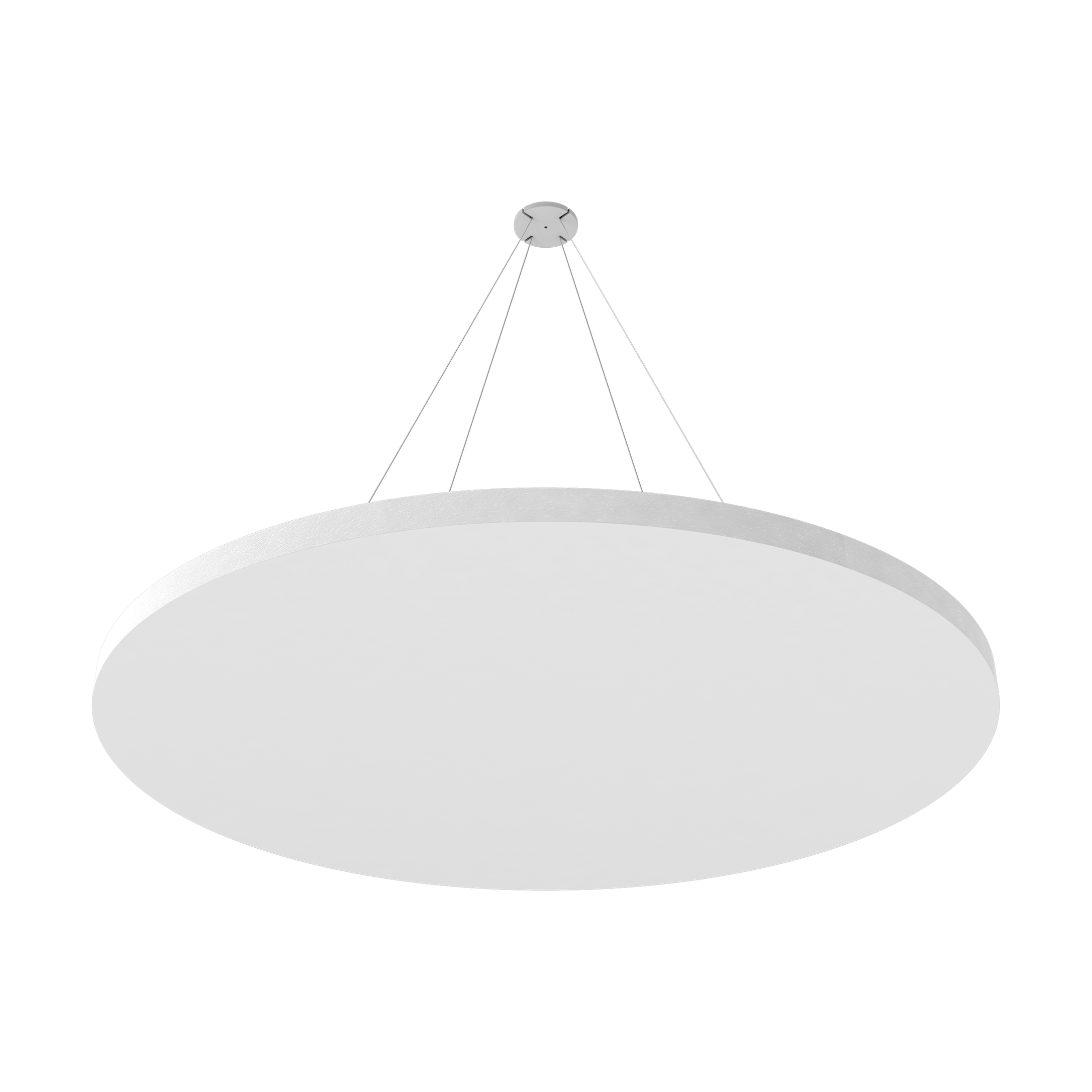 Vicoustic ViCloud VMT Flat Round Colors Sound Absorbing Acoustic Cloud in Natural White