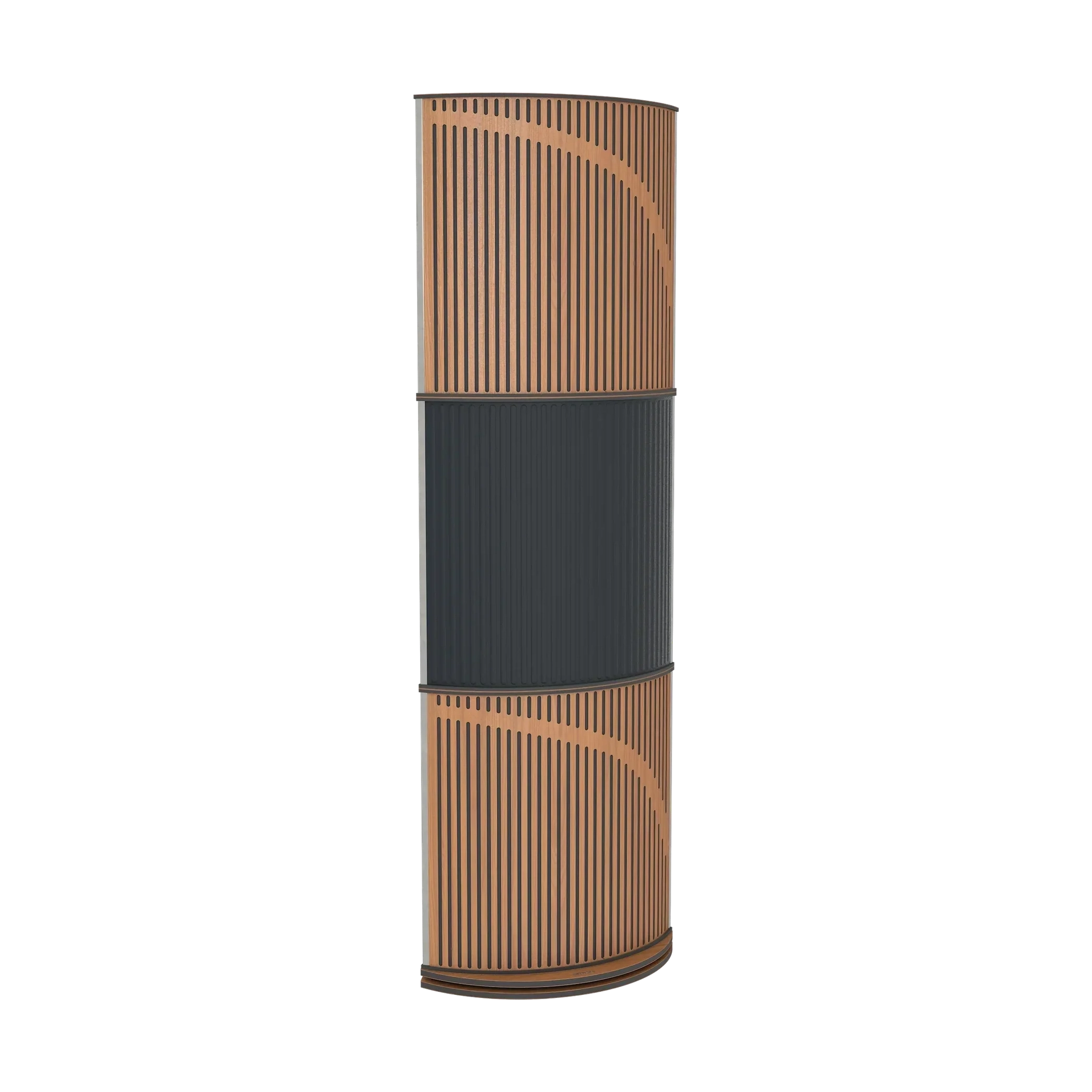 Vicoustic VicTotem Ultra VMT Free Standing Hybrid Acoustic Panel in Grey and Dark Wenge