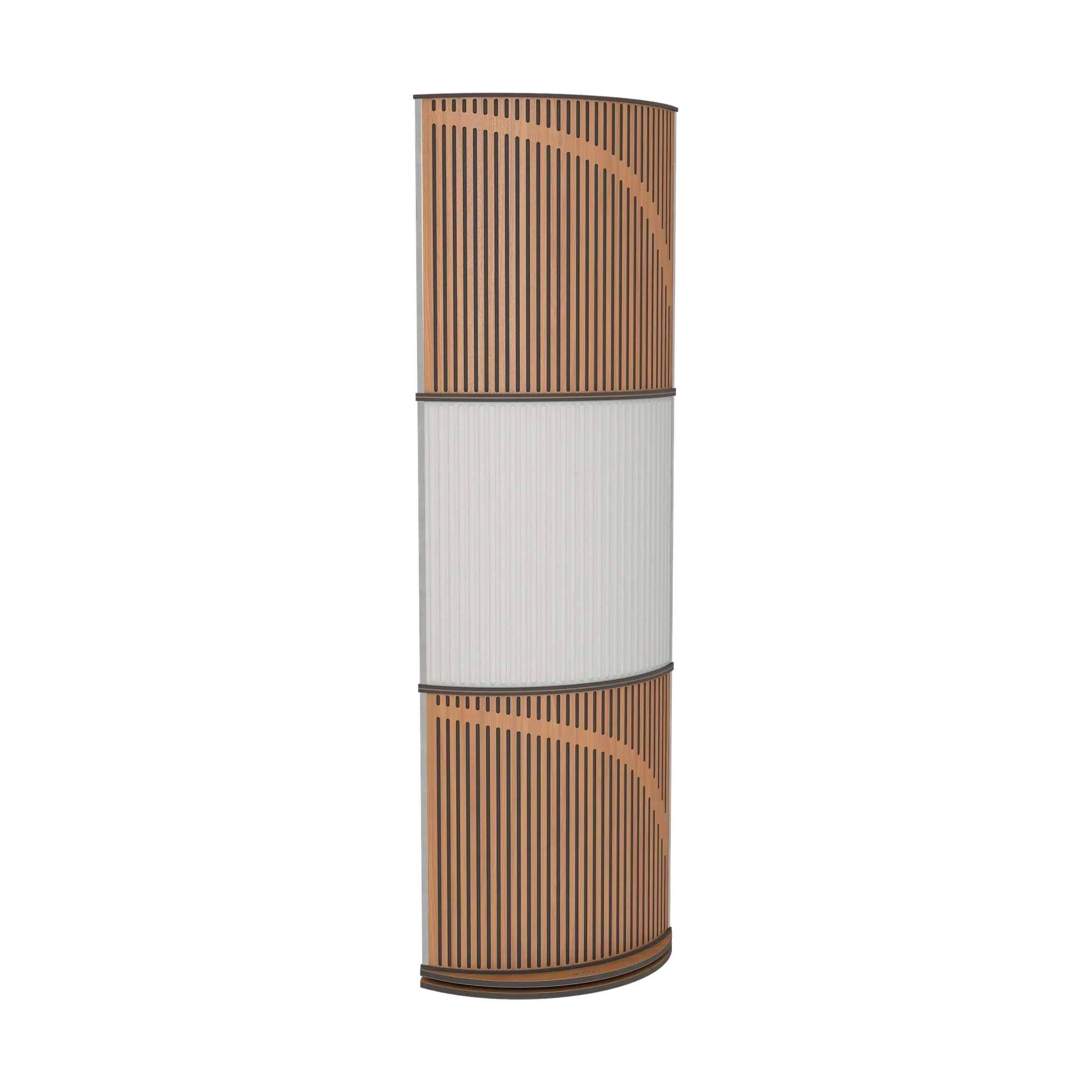 Vicoustic VicTotem Ultra VMT Free Standing Hybrid Acoustic Panel in Natural White and Dark Wenge