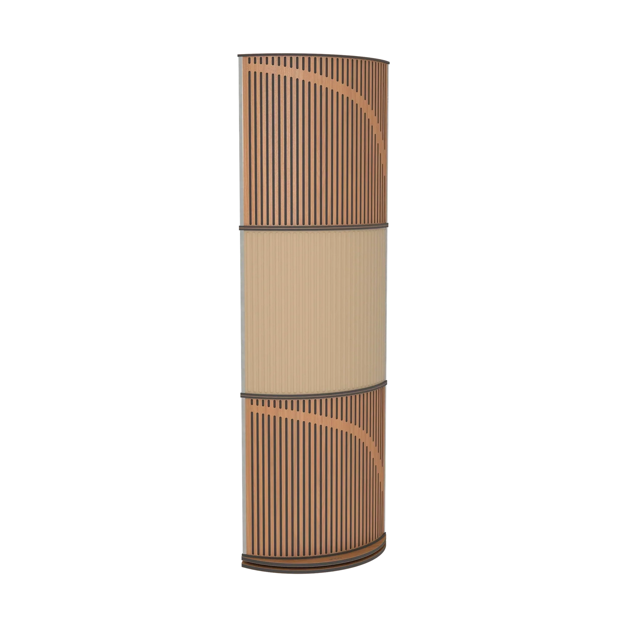 Vicoustic VicTotem Ultra VMT Free Standing Hybrid Acoustic Panel in Black and Dark Wenge