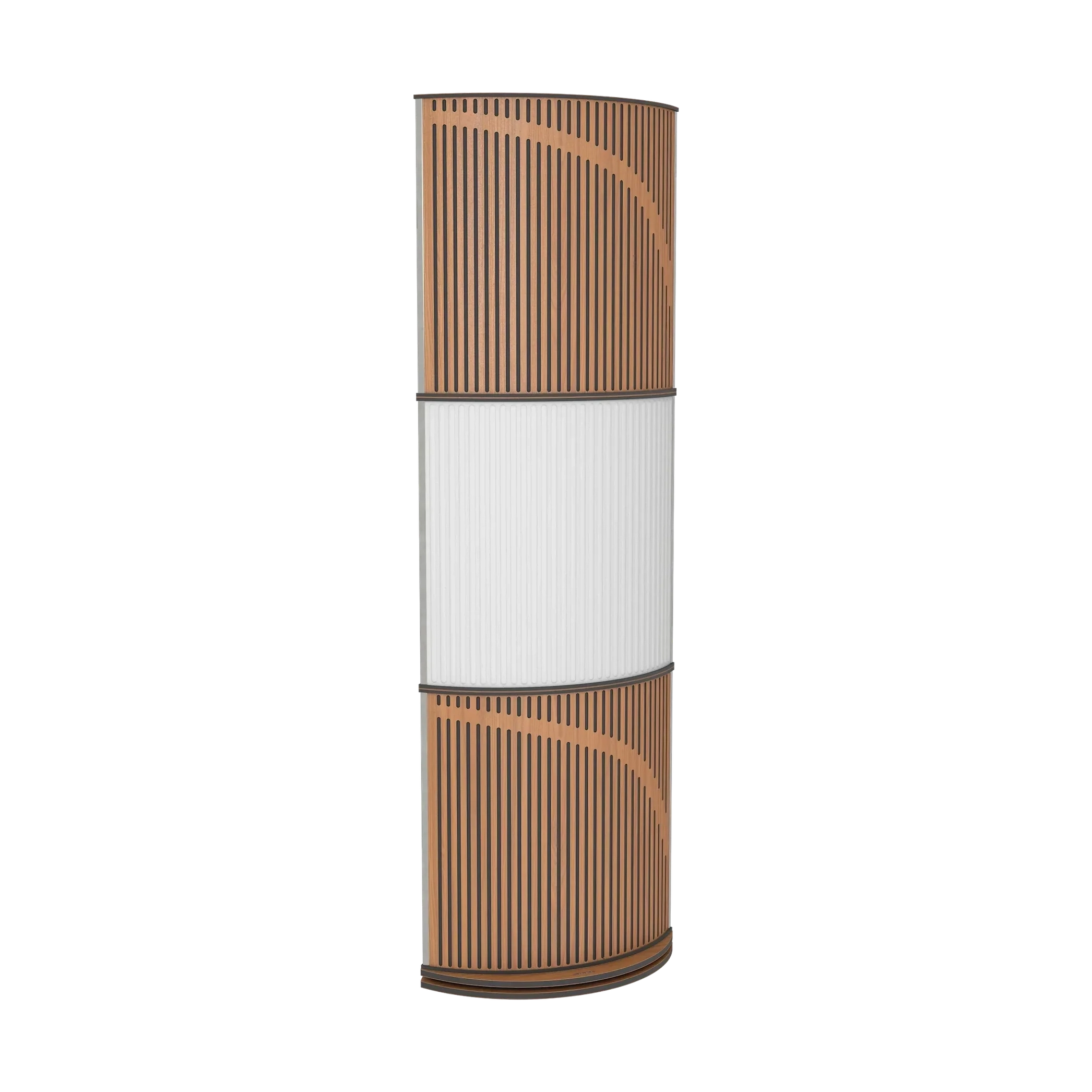 Vicoustic VicTotem Ultra VMT Free Standing Hybrid Acoustic Panel in Beige and Locarno Cherry