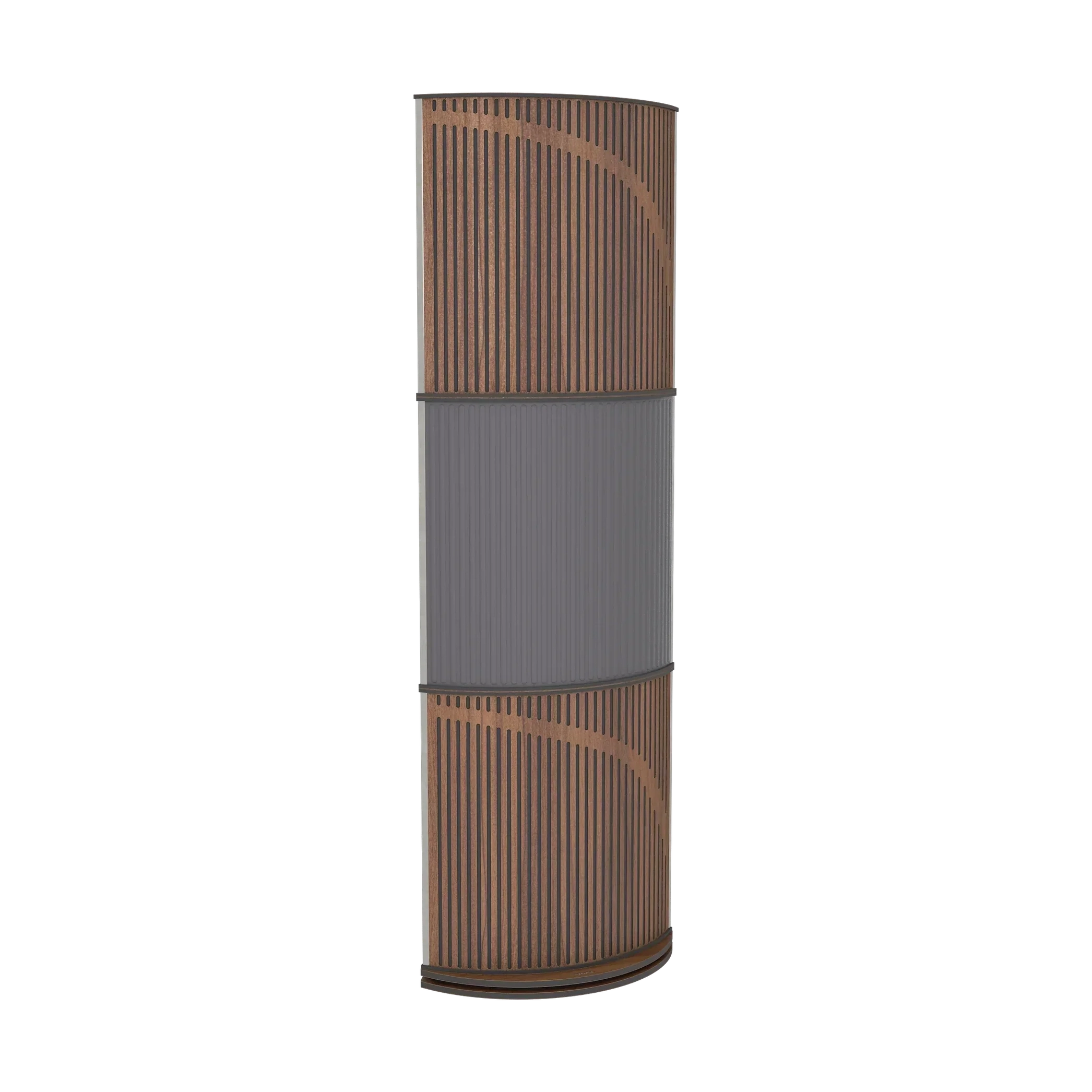 Vicoustic VicTotem Ultra VMT Free Standing Hybrid Acoustic Panel in Grey and Black Matte