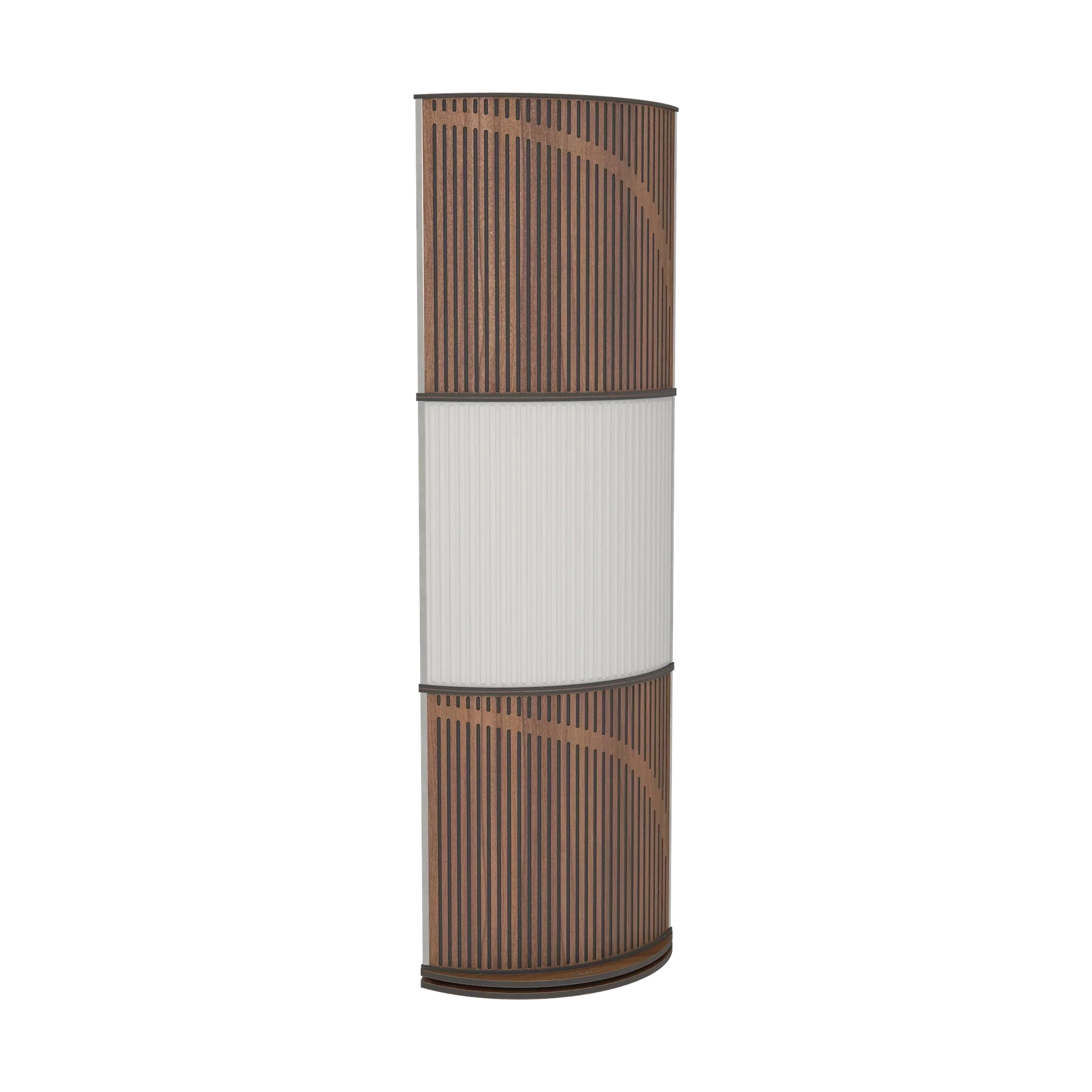 Vicoustic VicTotem Ultra VMT Free Standing Hybrid Acoustic Panel in Light Grey and Black Matte