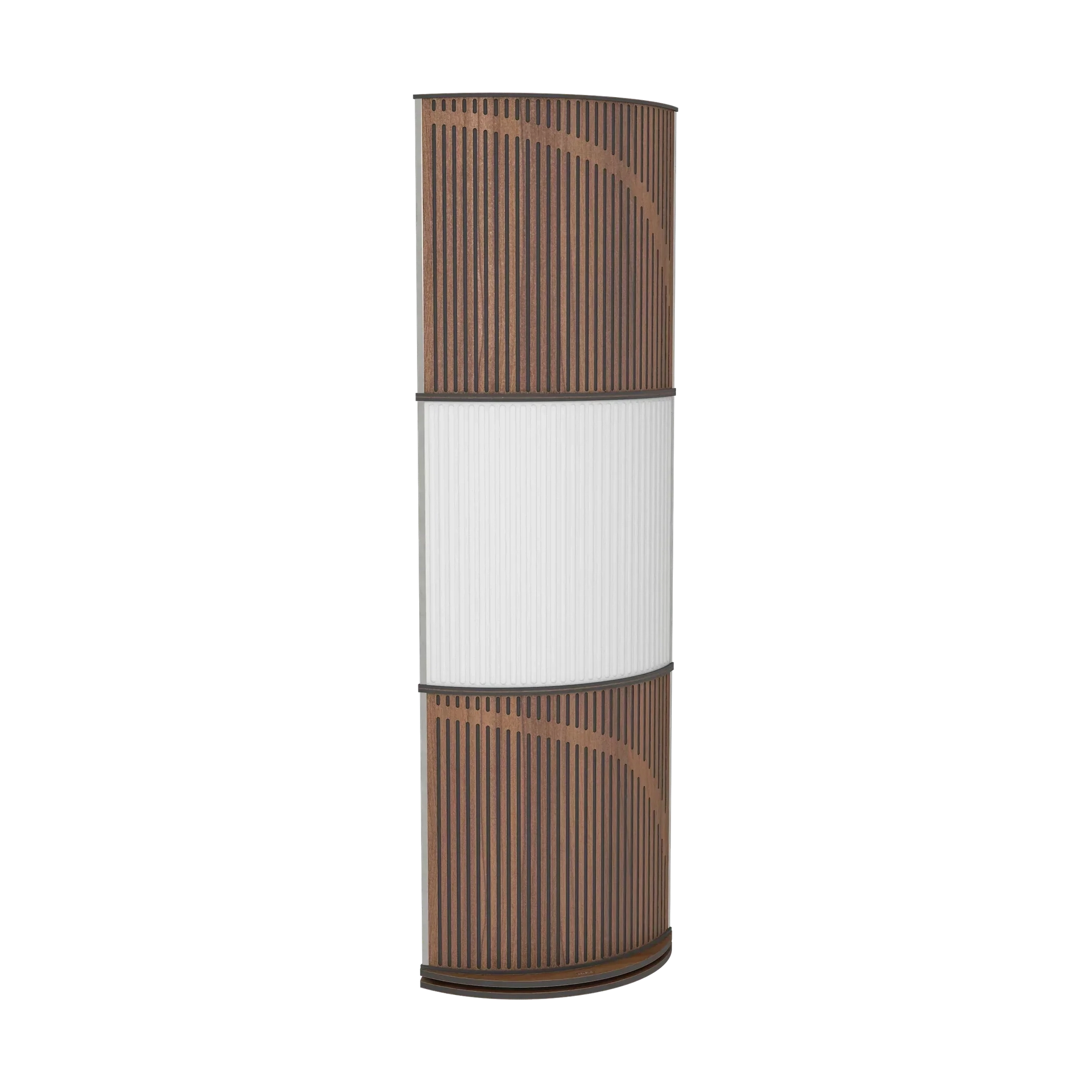 Vicoustic VicTotem Ultra VMT Free Standing Hybrid Acoustic Panel in Natural White and Black Matte