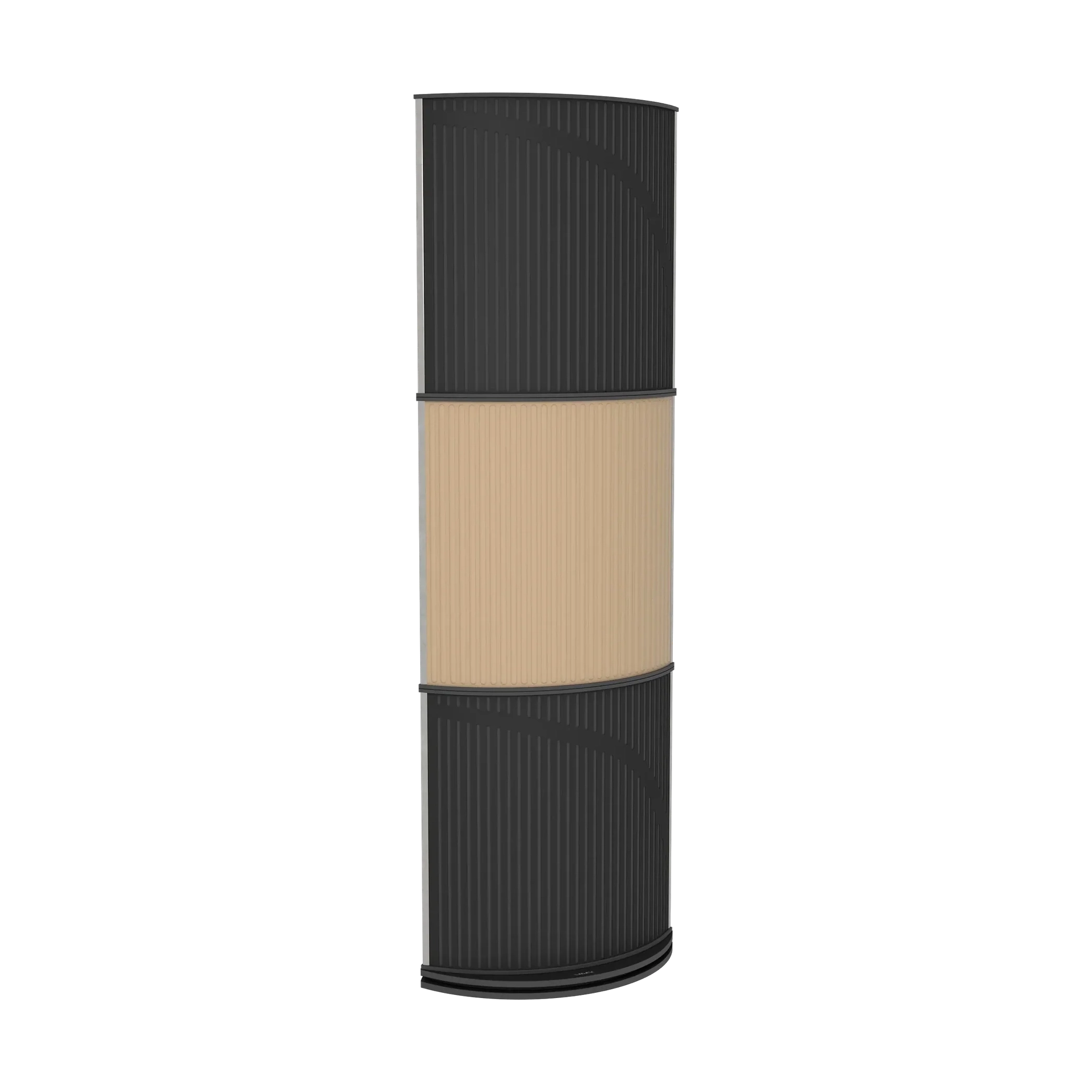 Vicoustic VicTotem Ultra VMT Free Standing Hybrid Acoustic Panel in Beige and Natural Oak