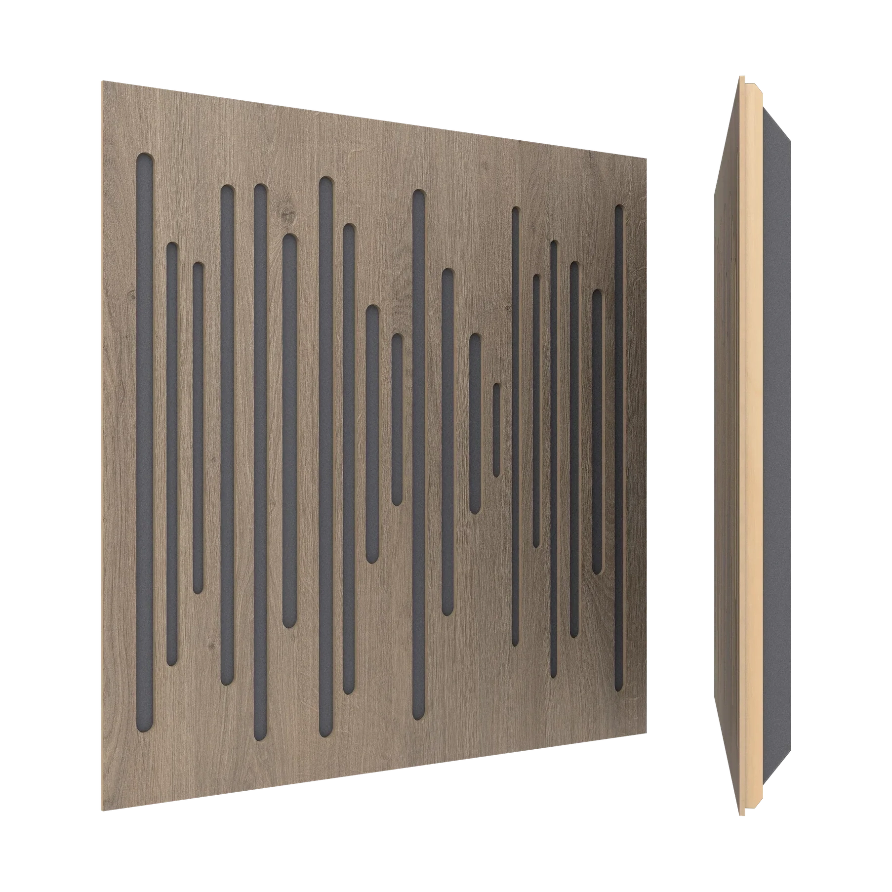 Vicoustic Wavewood Ultra Lite Sound Absorbing Acoustic Panel in Brown Oak