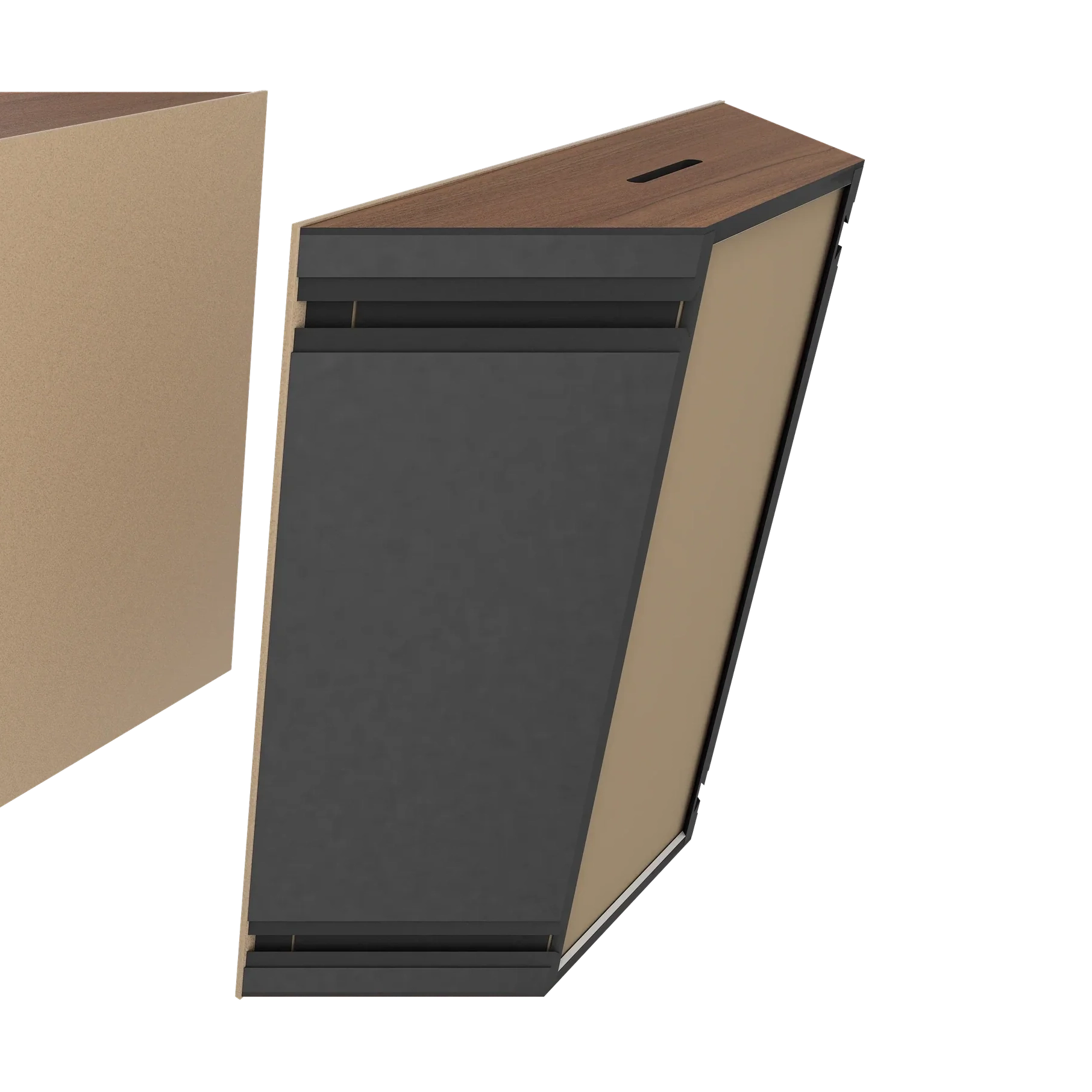 Vicoustic Super Bass Extreme Ultra VMT Bass Trap Acoustic Panel in Beige and Natural Walnut